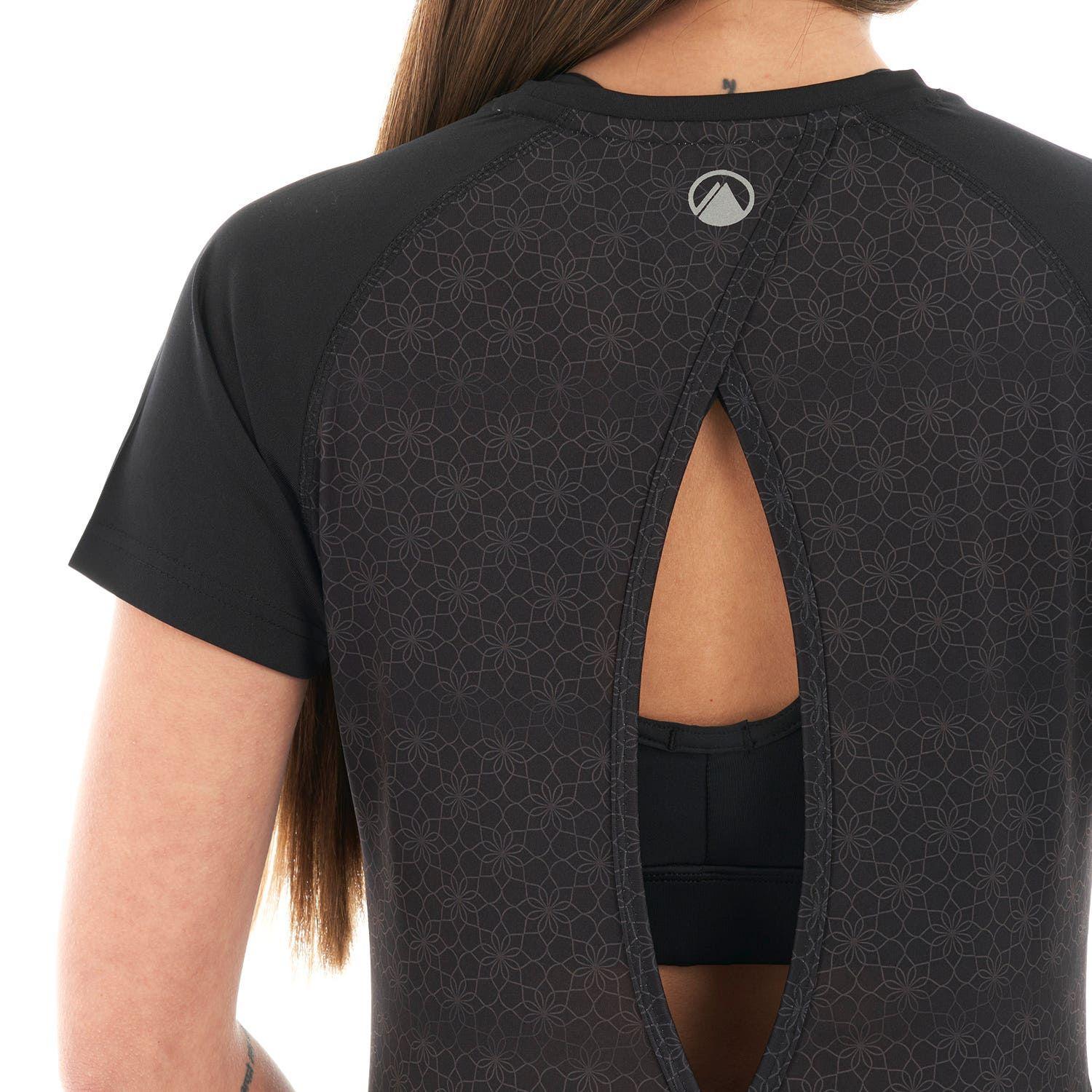 Polera Mujer Core Q-Dry Breathing T-Shirt Negro Lippi-6