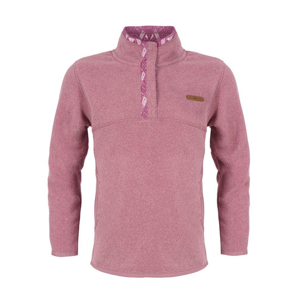 Poleron Niña Route Therm-Pro Pullover Frambuesa Oscuro Lippi-0