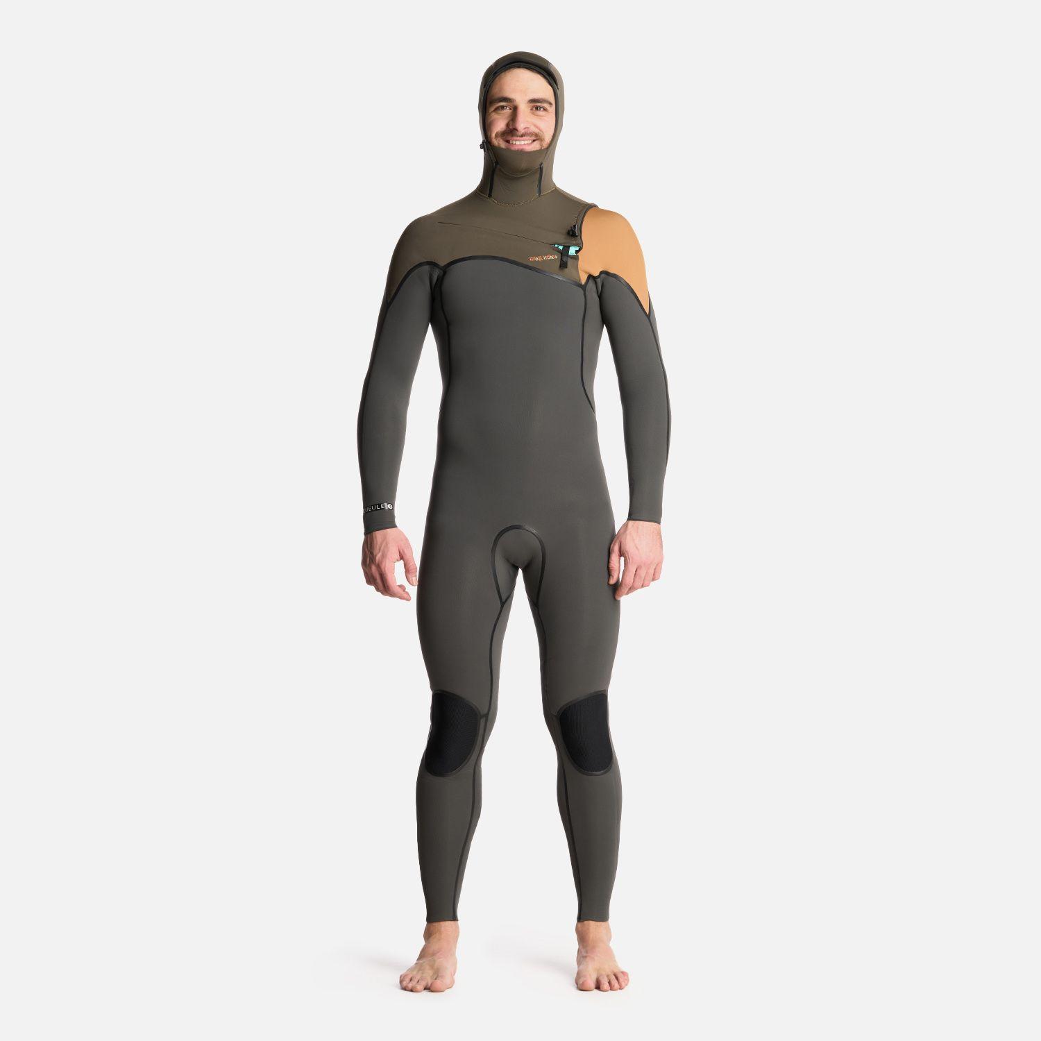Traje de Surf Hombre Queule 4:3 Gris Grafito Haka Honu-0