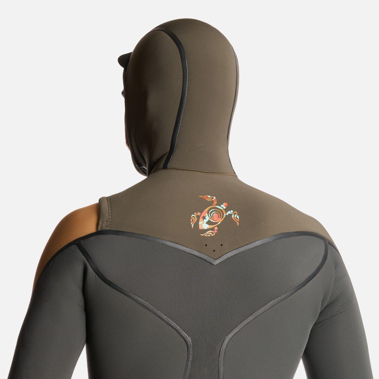 Traje de Surf Hombre Queule 4:3 Gris Grafito Haka Honu-3