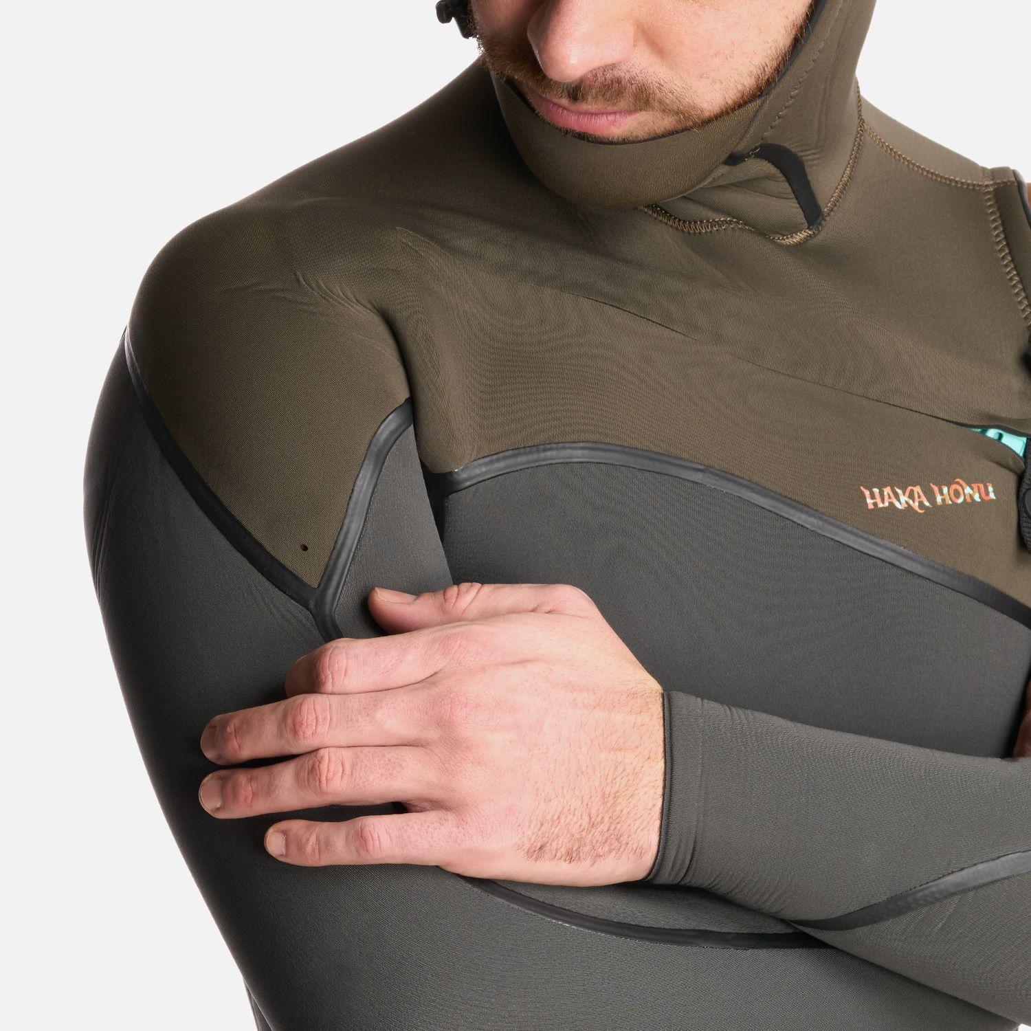 Traje de Surf Hombre Queule 4:3 Gris Grafito Haka Honu-4