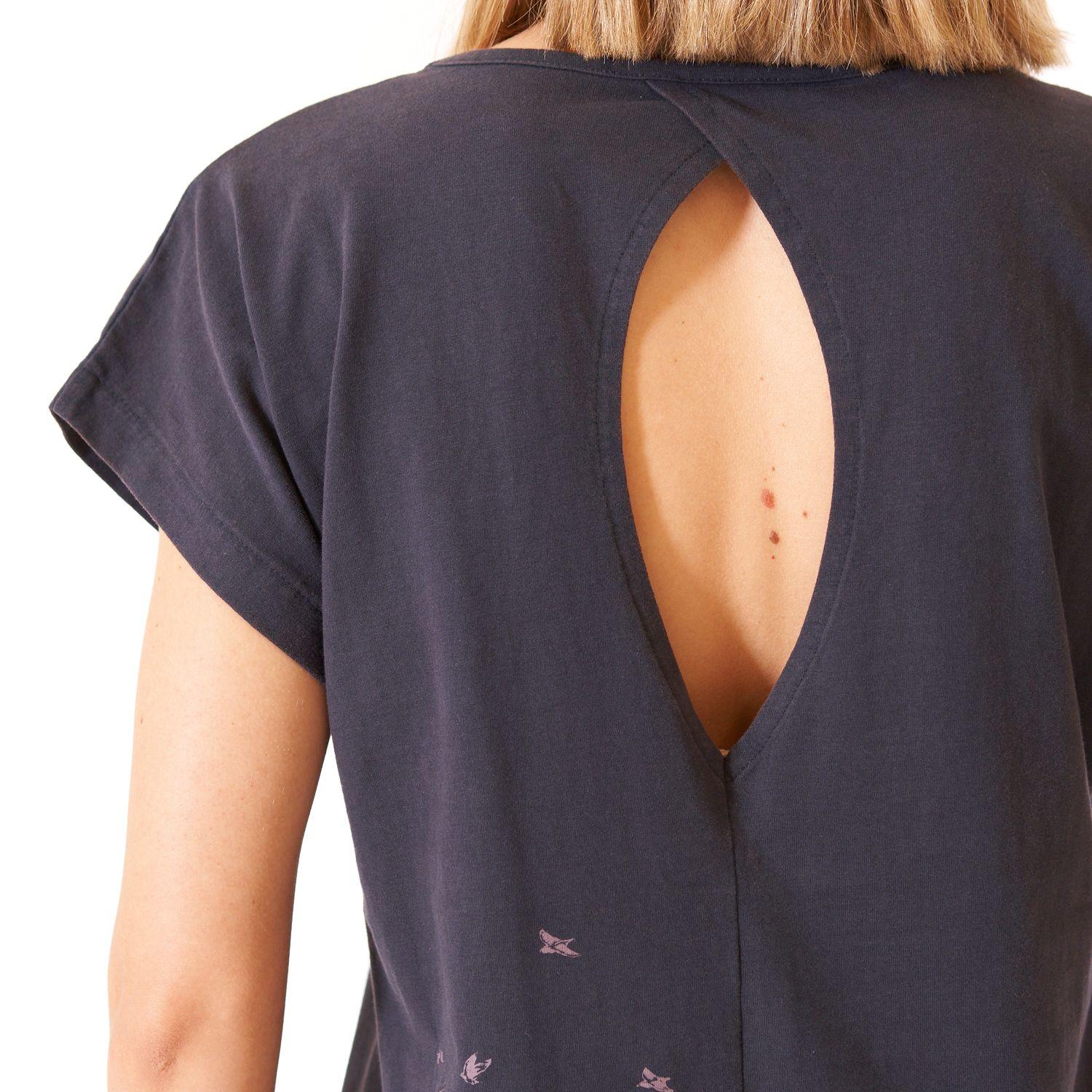 Polera Mujer Essential UV-Stop T-Shirt Grafito Lippi-5