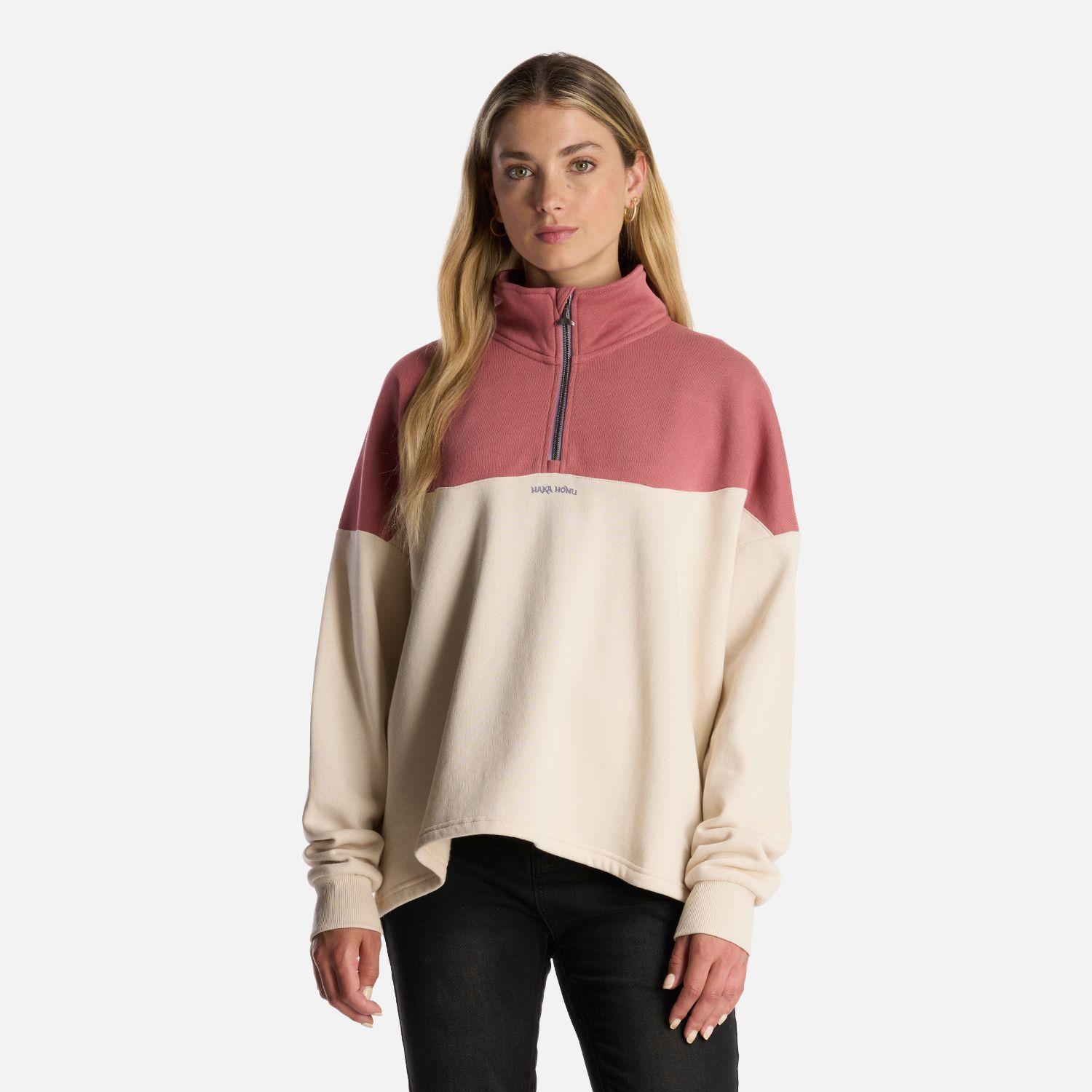 Poleron Mujer Peliculyon Beige Haka Honu I24-1