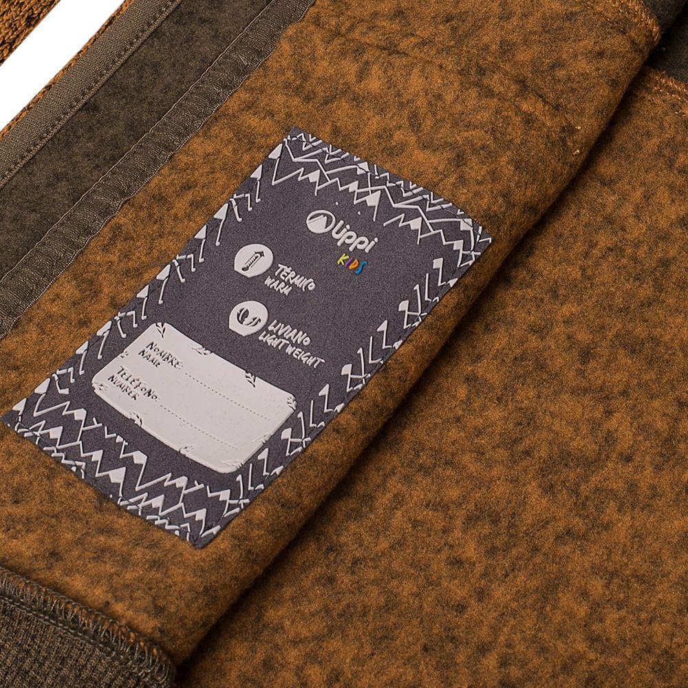 Poleron Niño Chinchilla Therm-Pro Hoody Jacket Mostaza / Verde Militar Lippi-3