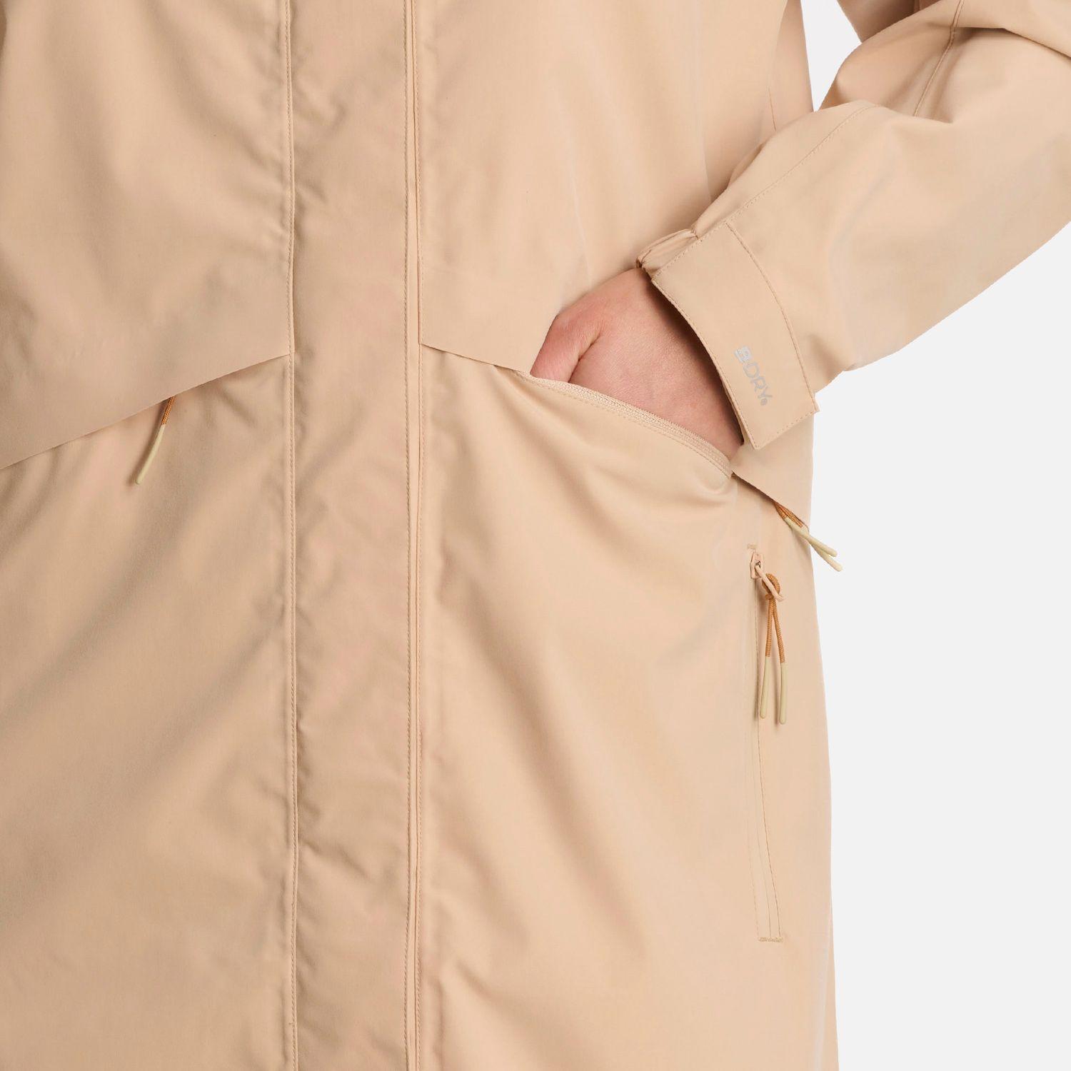 Chaqueta Mujer Mountains Live B-dry Long Caqui Lippi I25-4