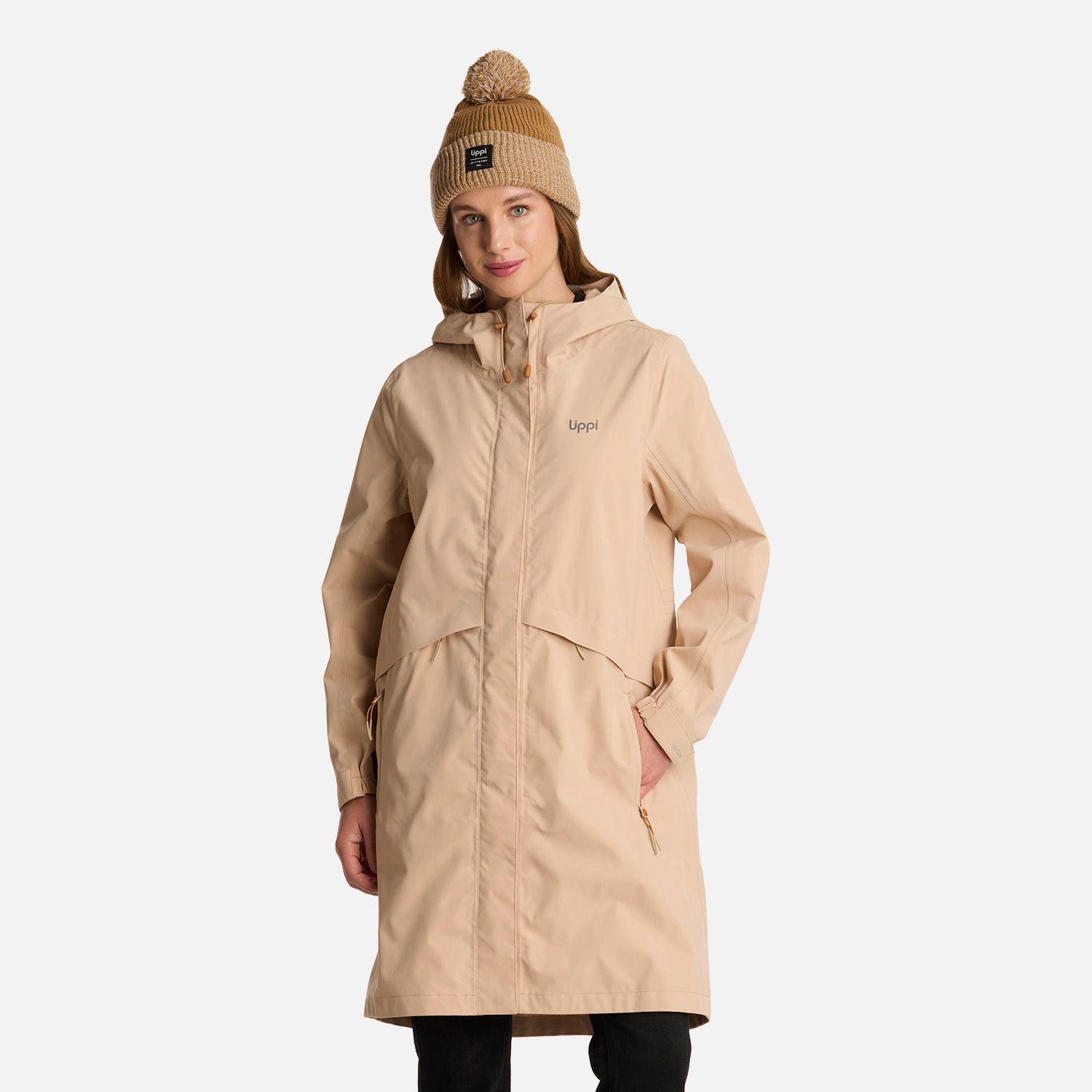 Chaqueta Mujer Mountains Live B-dry Long Jacket Caqui Lippi-0