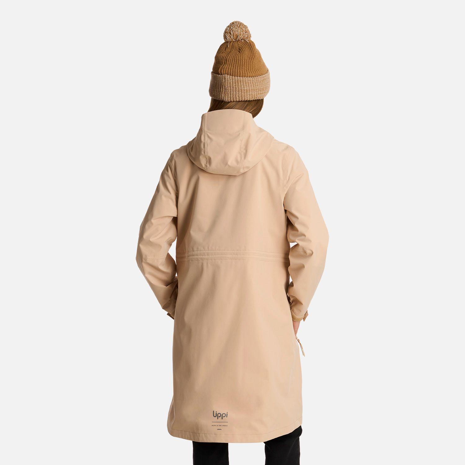 Chaqueta Mujer Mountains Live B-dry Long Jacket Caqui Lippi-2