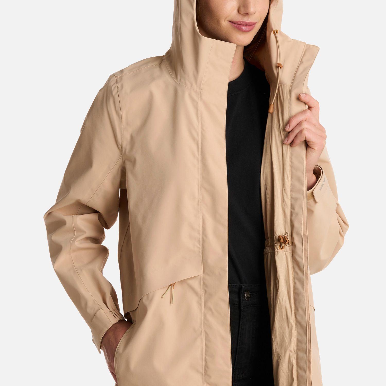 Chaqueta Mujer Mountains Live B-dry Long Jacket Caqui Lippi-6