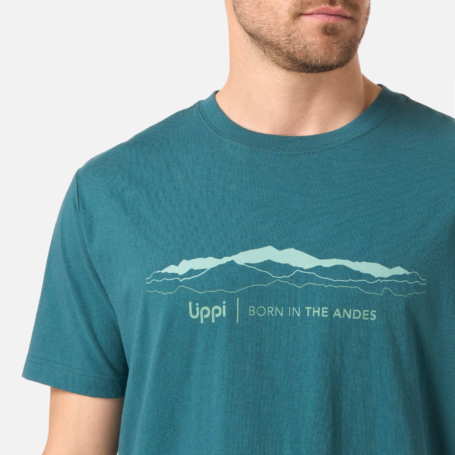 Polera Hombre Logo Lippi Front Print T-Shirt Petroleo Oscuro Lippi V26-3