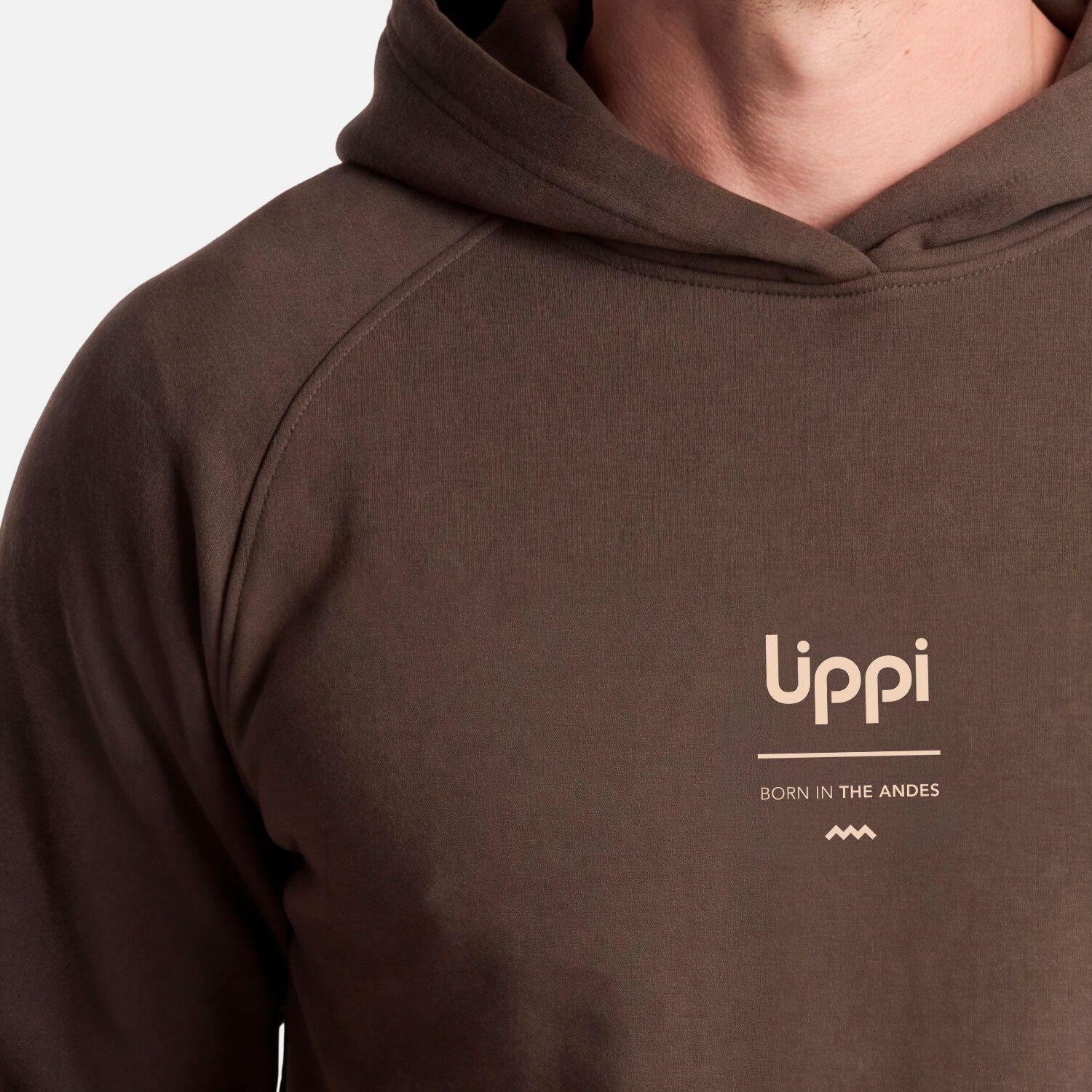 Polerón Hombre Ulmo Back Print Hoody Sweatshirt  Cafe Lippi V27-2
