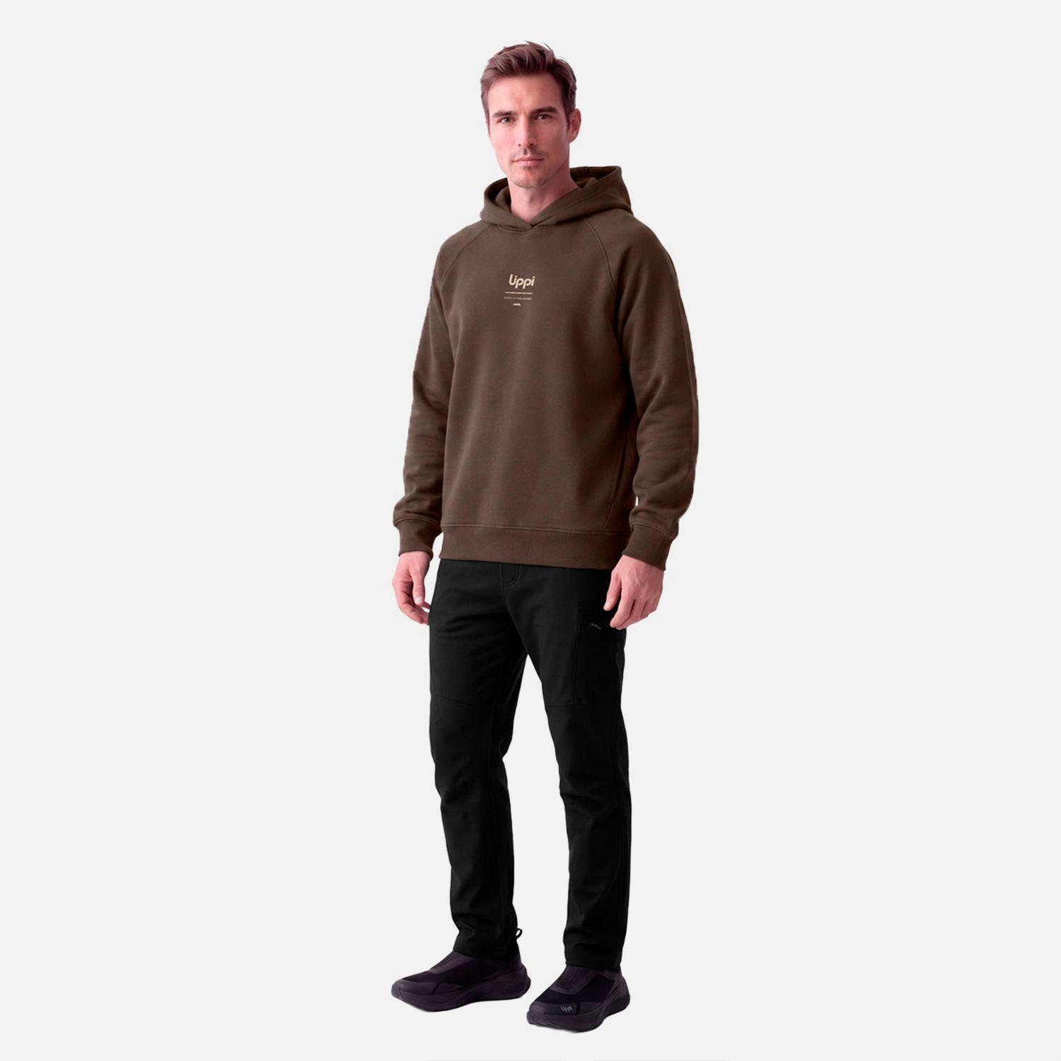 Polerón Hombre Ulmo Back Print Hoody Sweatshirt  Cafe Lippi V27-3