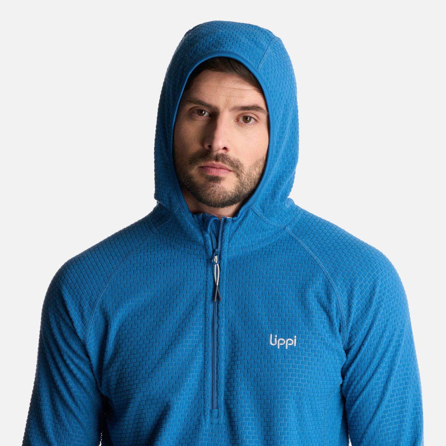 Polerón Hombre Jacaranda Nano-F 14 Zip Hoody Azul Lippi V25-3