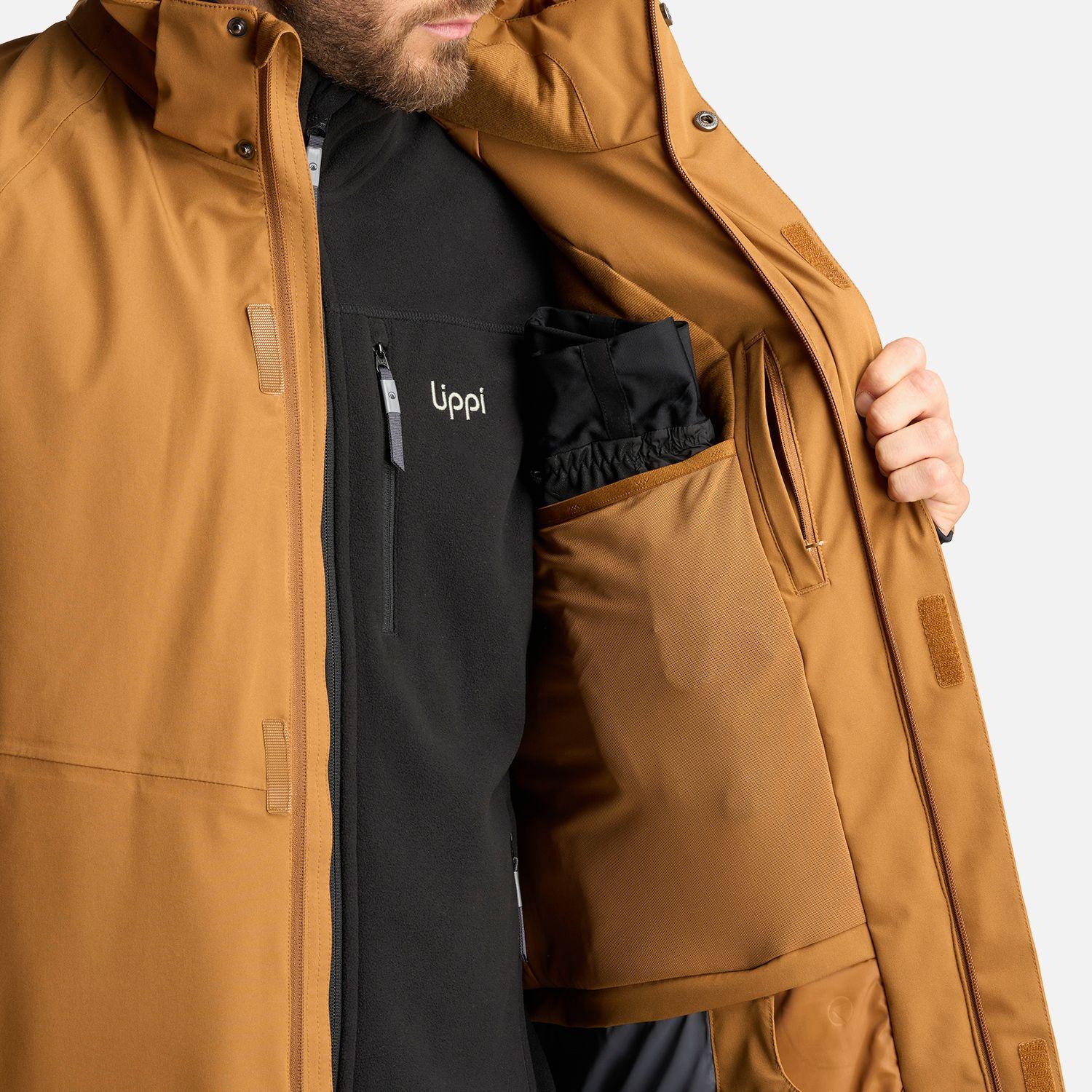 Chaqueta Hombre Andes B-Dry Hoody Jacket Cafe Claro Lippi-5