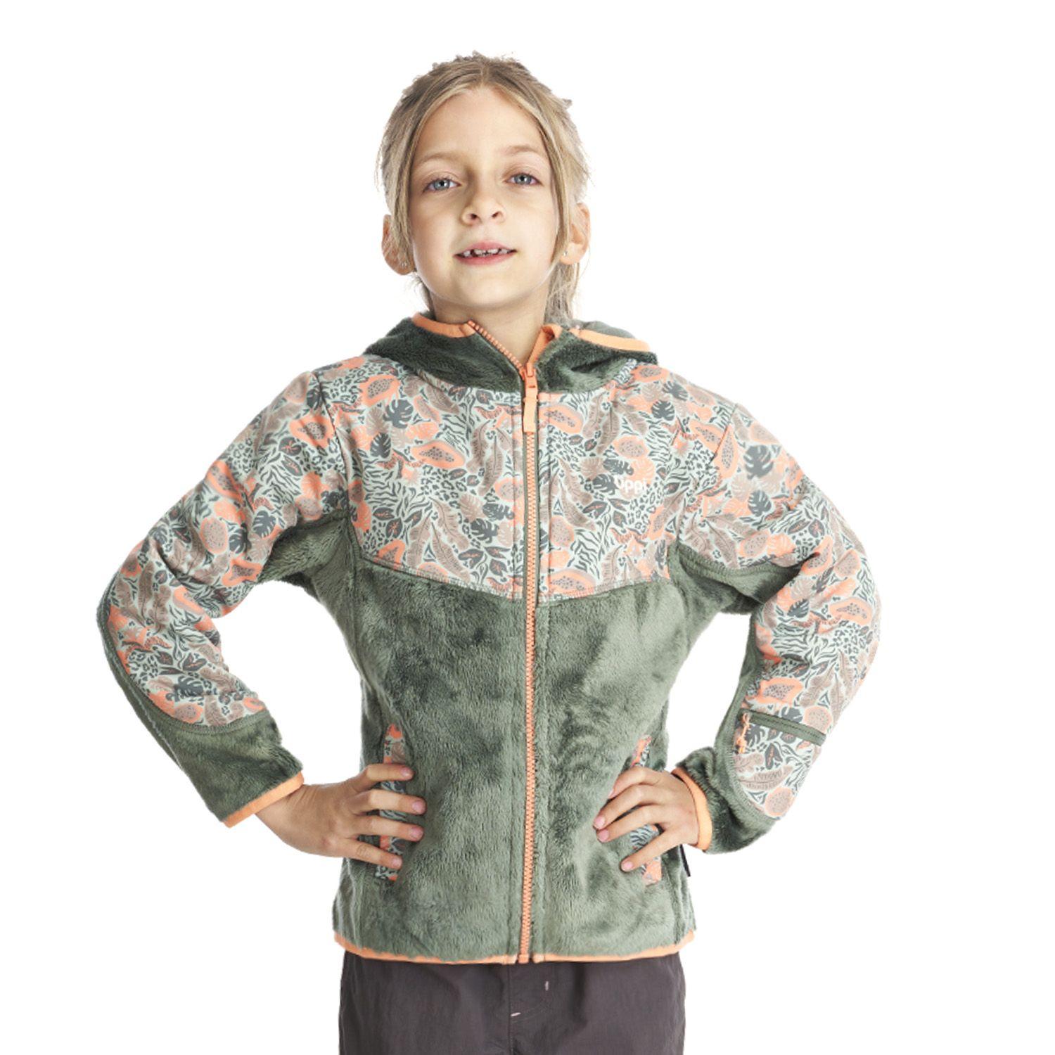Chaqueta Niña Grillo Therm-Pro Hoody Jacket Verde Grisaceo Lippi V22-1