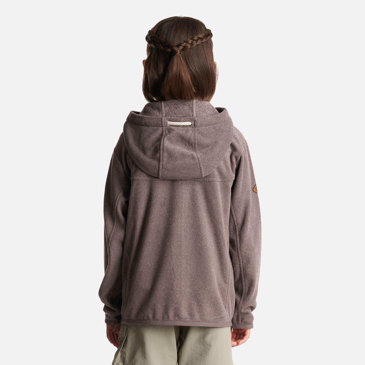 Poleron Niña Stripes Nano-F Full Zip Hoody Malva Lippi I23-3