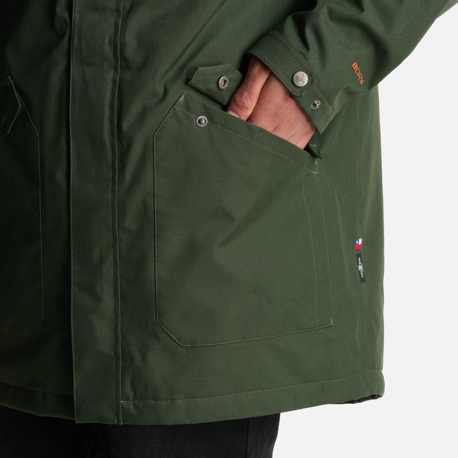 Chaqueta Hombre Yak Verde Militar Haka Honu-7