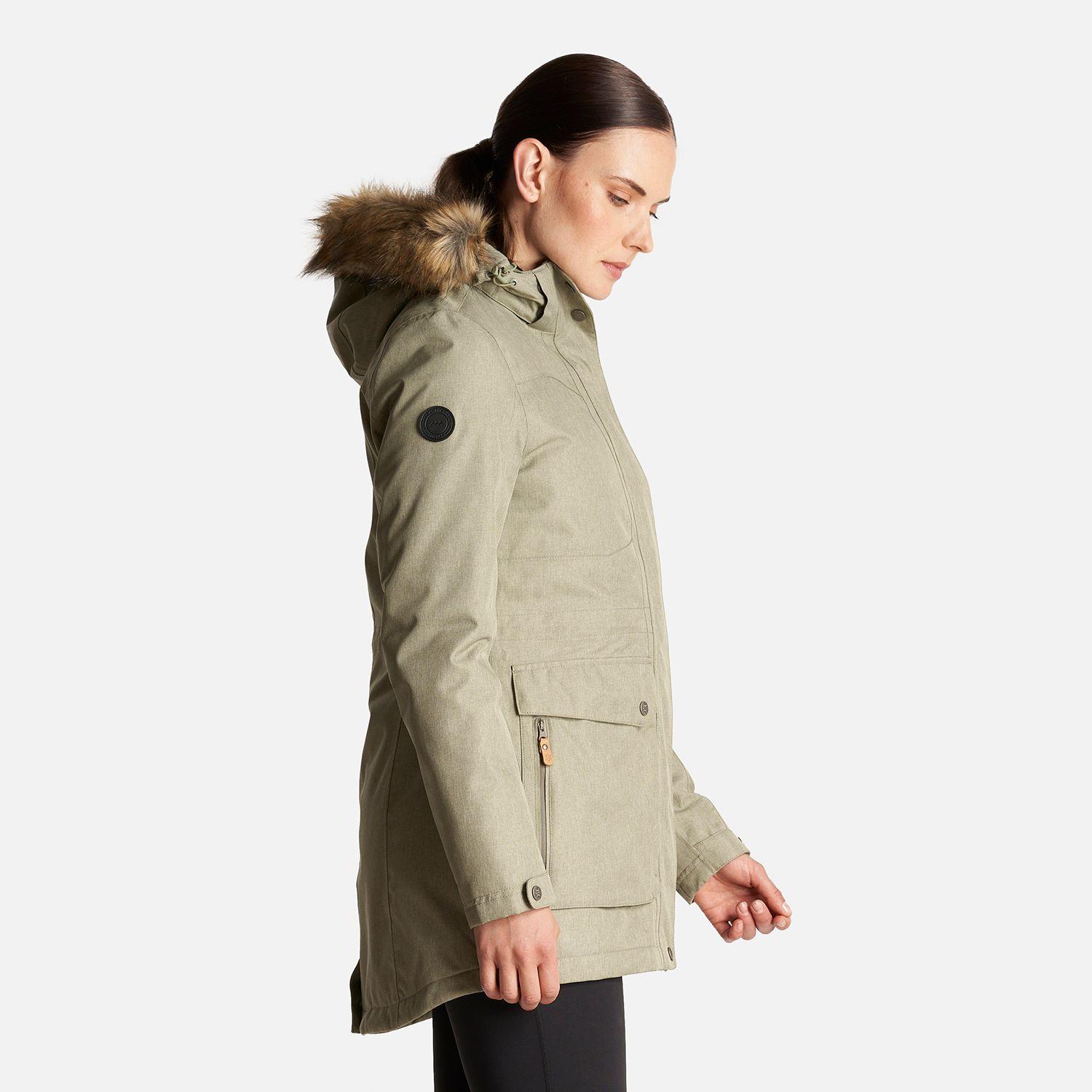 Chaqueta Mujer Roble B-Dry Hoody Jacket Melange Verde Lippi I24-3