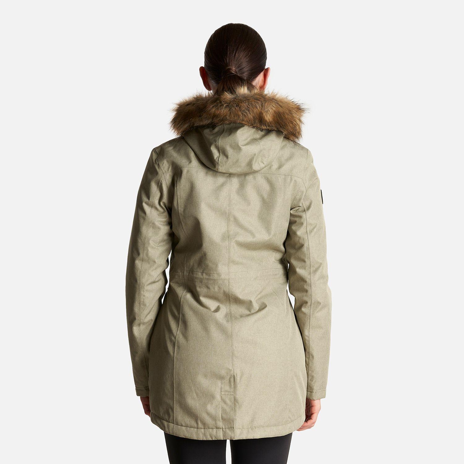 Chaqueta Mujer Roble B-Dry Hoody Jacket Melange Verde Lippi I24-4
