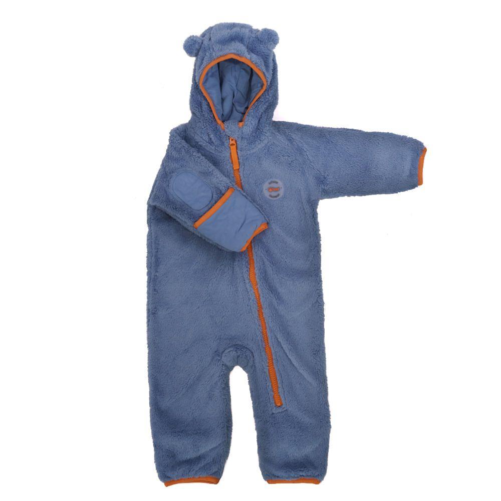 Enterito Baby Boy Bear Shaggy-Pro Onesie Azul Piedra Lippi-0
