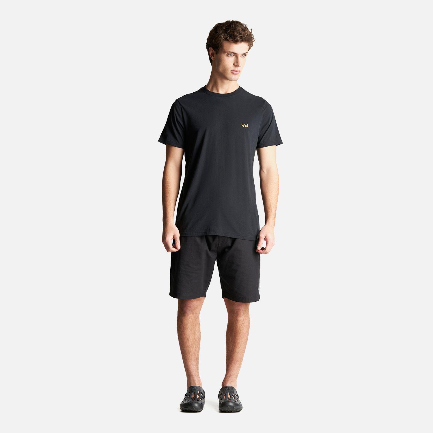 Polera Hombre Logo Lippi Back T-Shirt Negro Lippi-7