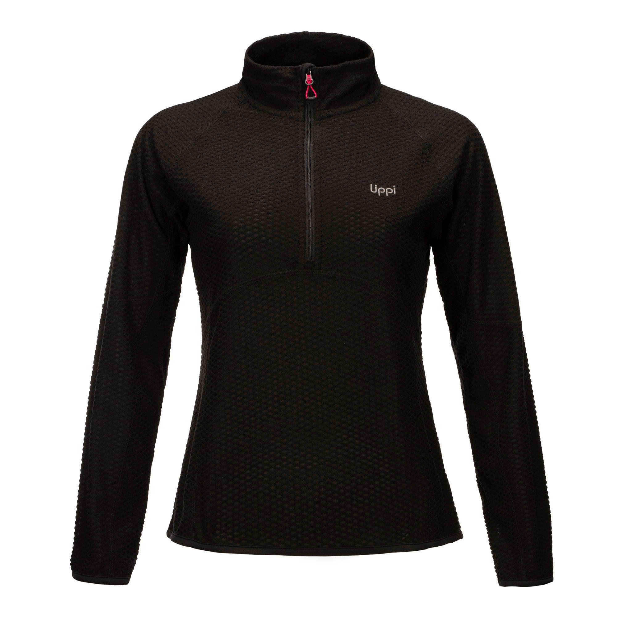 Poleron Mujer Jacaranda Nano-F 14 Zip Negro Lippi V20-0