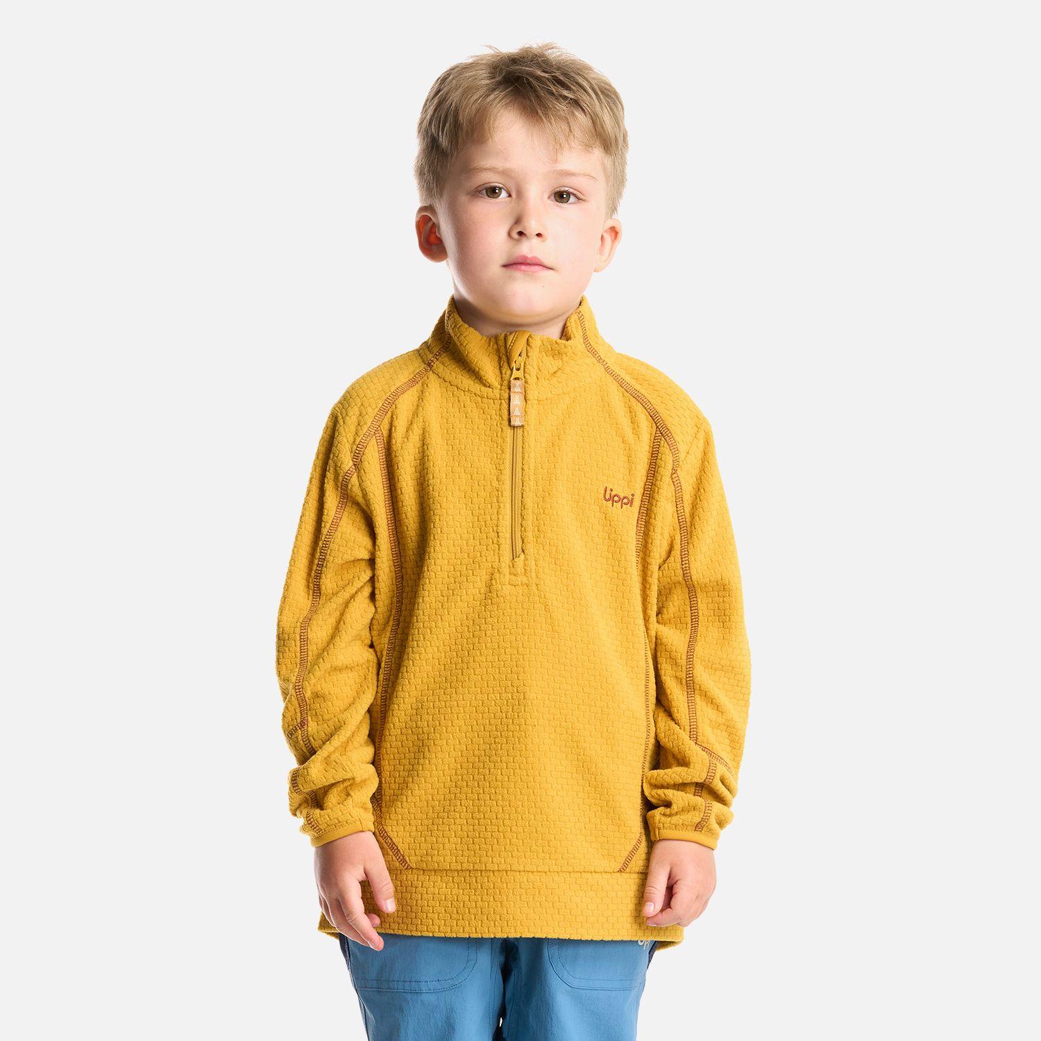 Poleron Niño Saltamontes Nano-F 14 Zip Mostaza Lippi I24-1