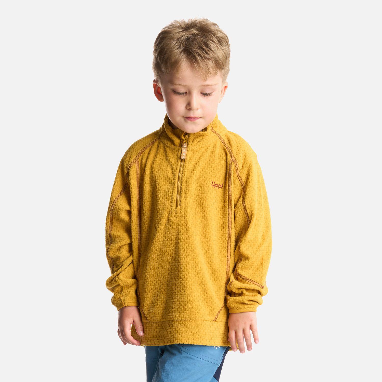 Poleron Niño Saltamontes Nano-F 14 Zip Mostaza Lippi I24-2