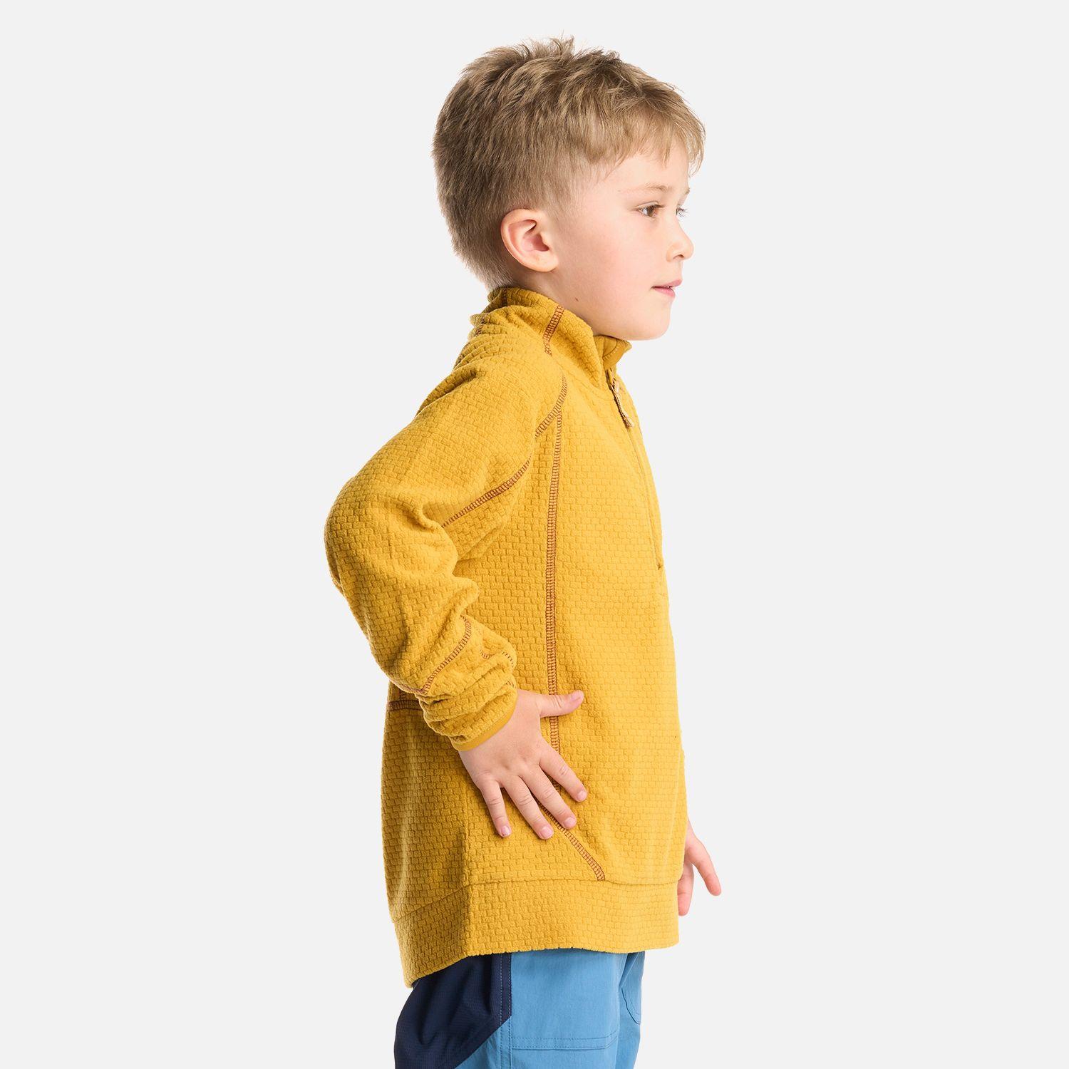 Poleron Niño Saltamontes Nano-F 14 Zip Mostaza Lippi I24-3