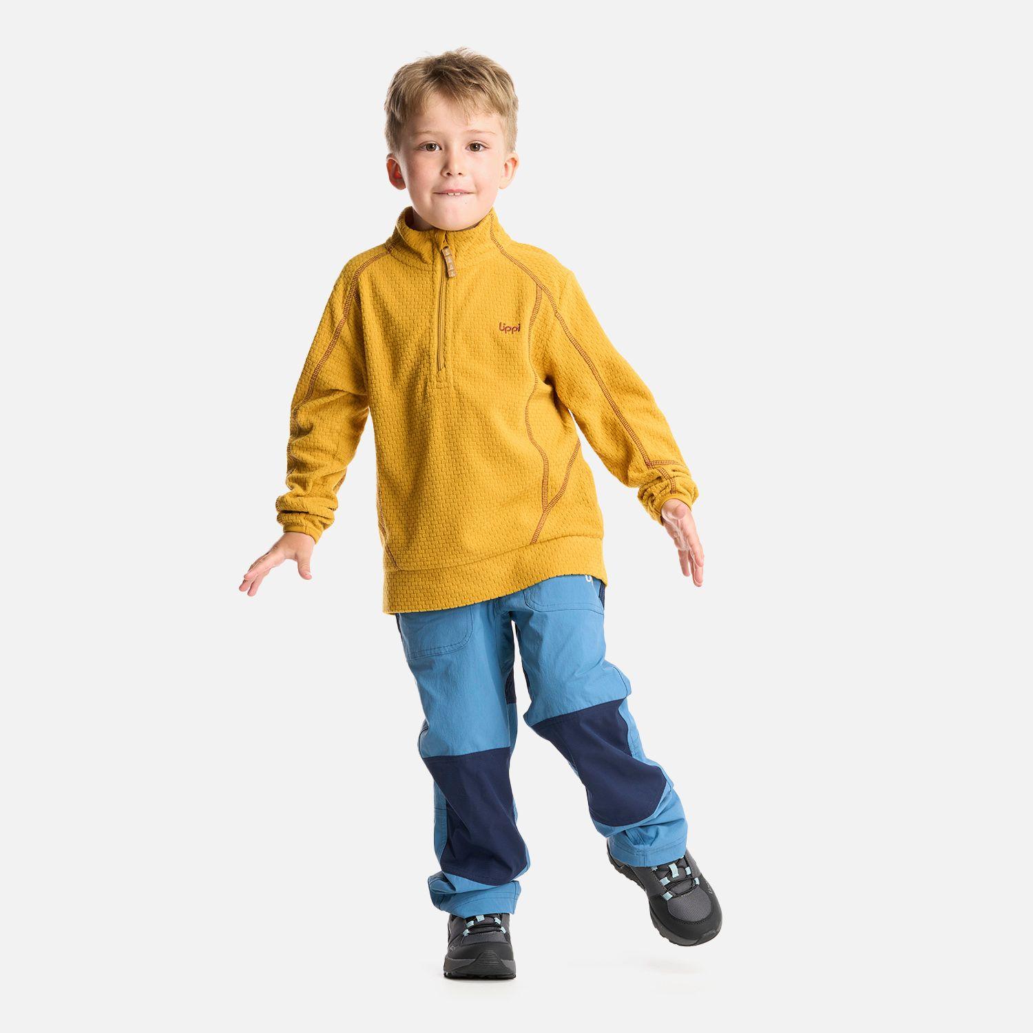 Poleron Niño Saltamontes Nano-F 14 Zip Mostaza Lippi I24-5