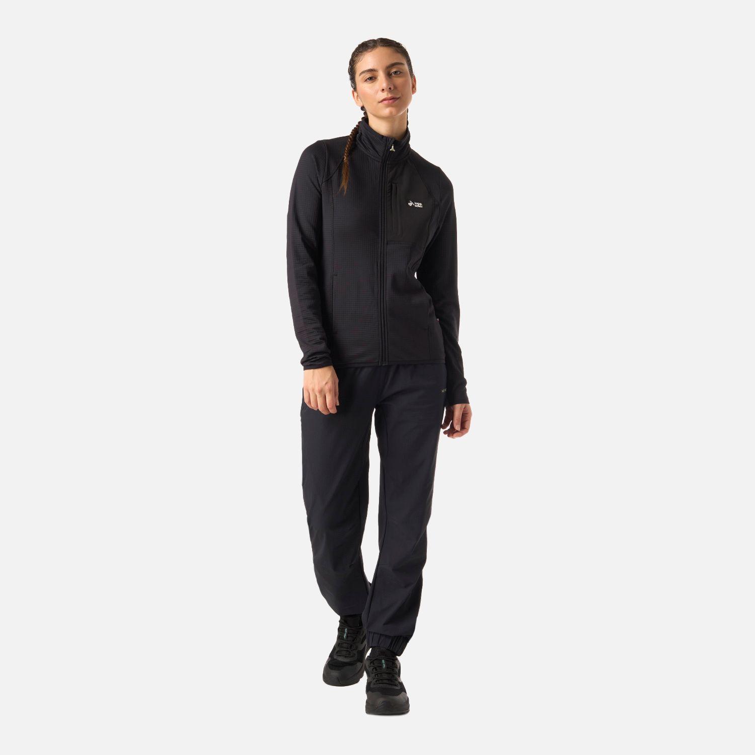 Polerón Mujer Taina Full Zip Negro Haka Honu V26-5