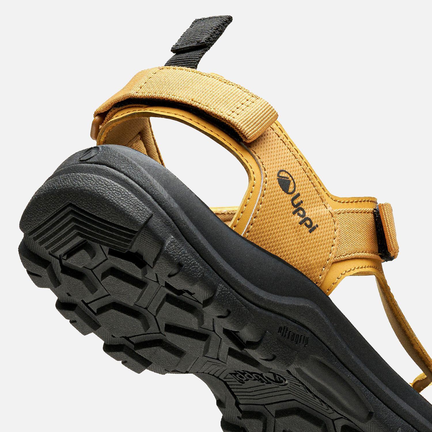 Sandalia Hombre Go Out Negro Anaranjado Lippi-4