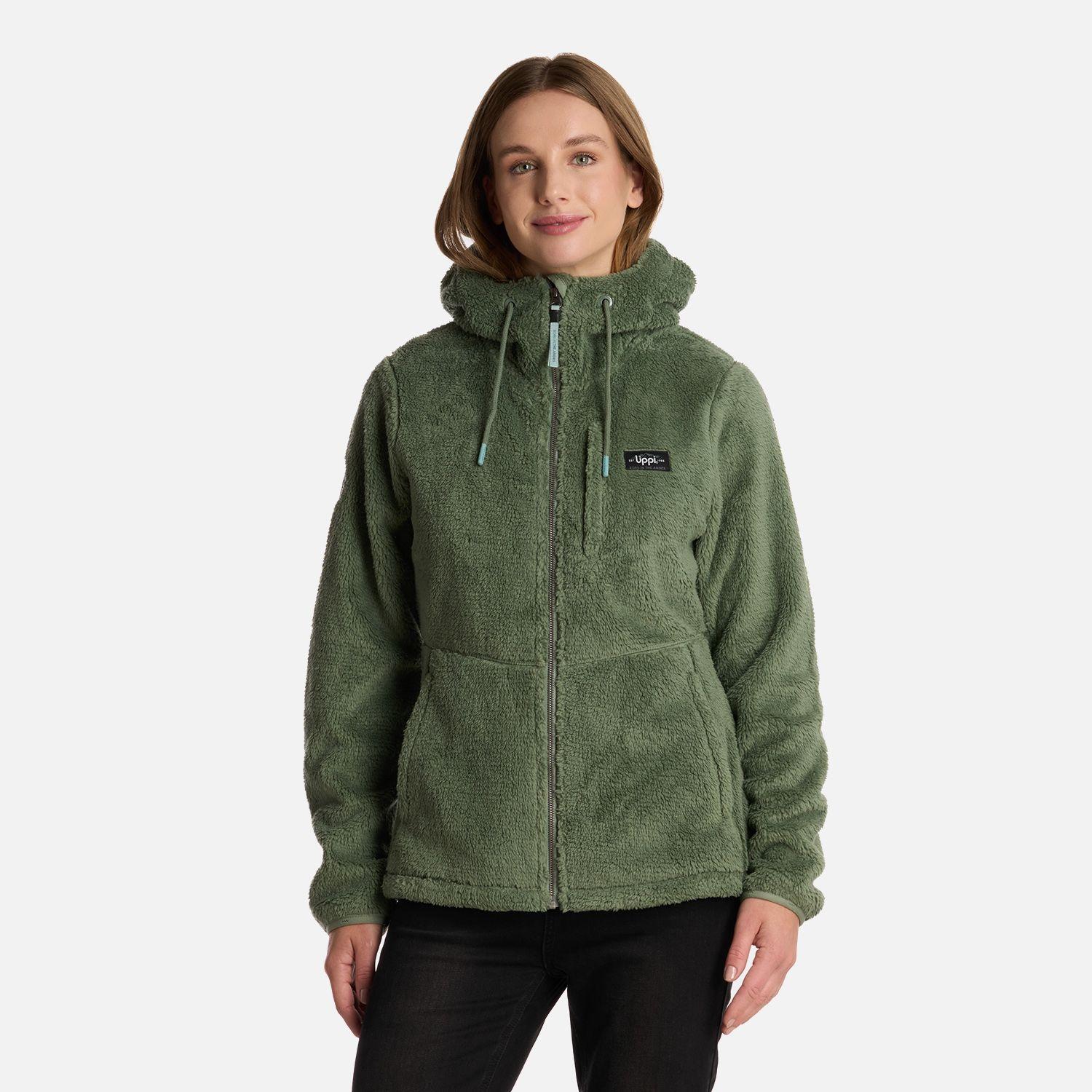Polar Mujer Bear Shaggy-Pro Hoody Jade Oscuro Lippi I25-0