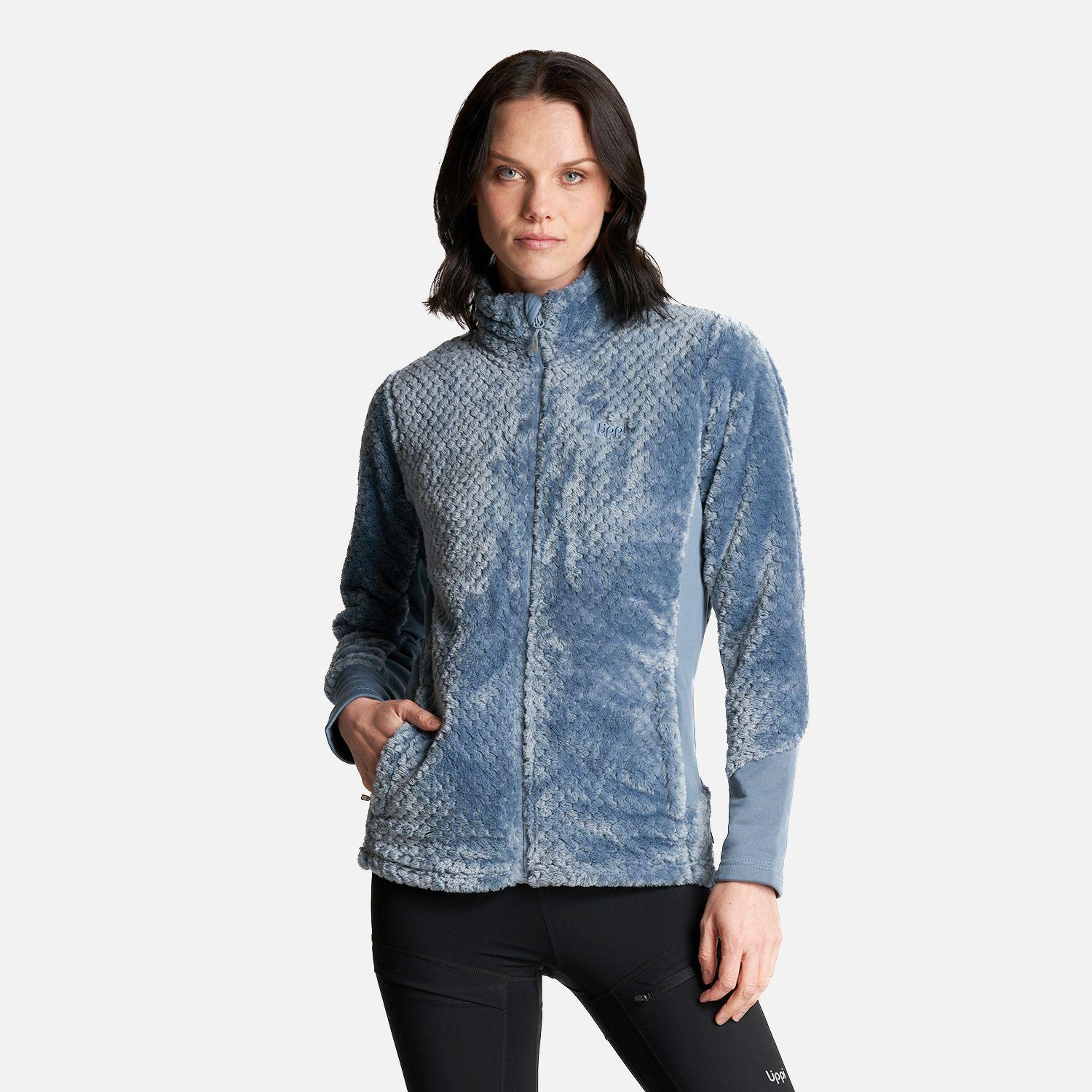 Chaqueta Mujer Furry Shaggy-Pro Jacket Azul Grisaceo Lippi-1