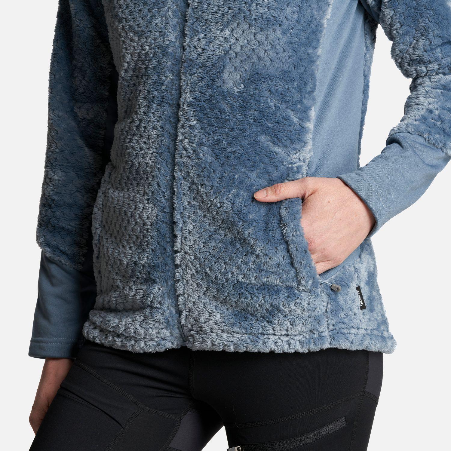 Chaqueta Mujer Furry Shaggy-Pro Jacket Azul Grisaceo Lippi-5