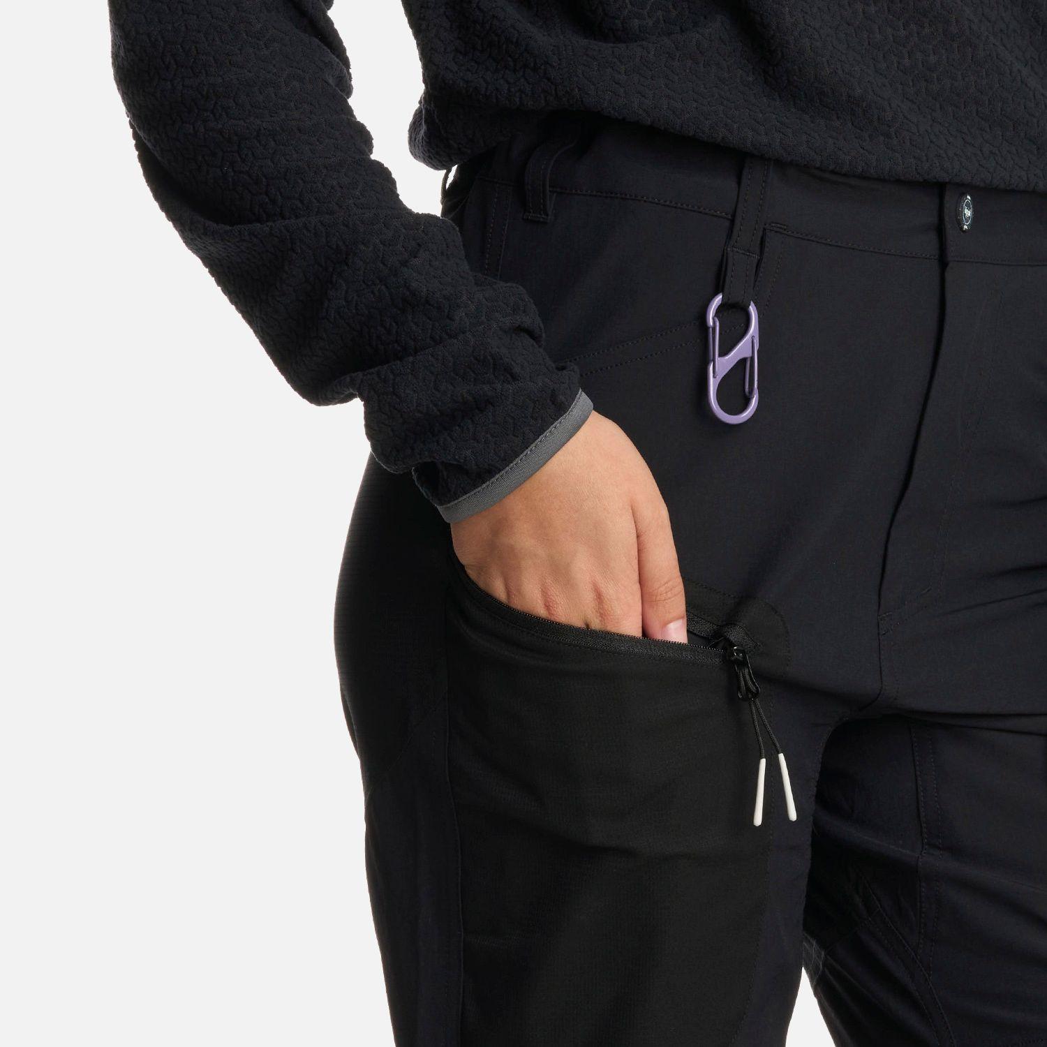 Pantalón Teen Girl Lennox Q-dry Mix-2 Pants Negro Lippi I25-3