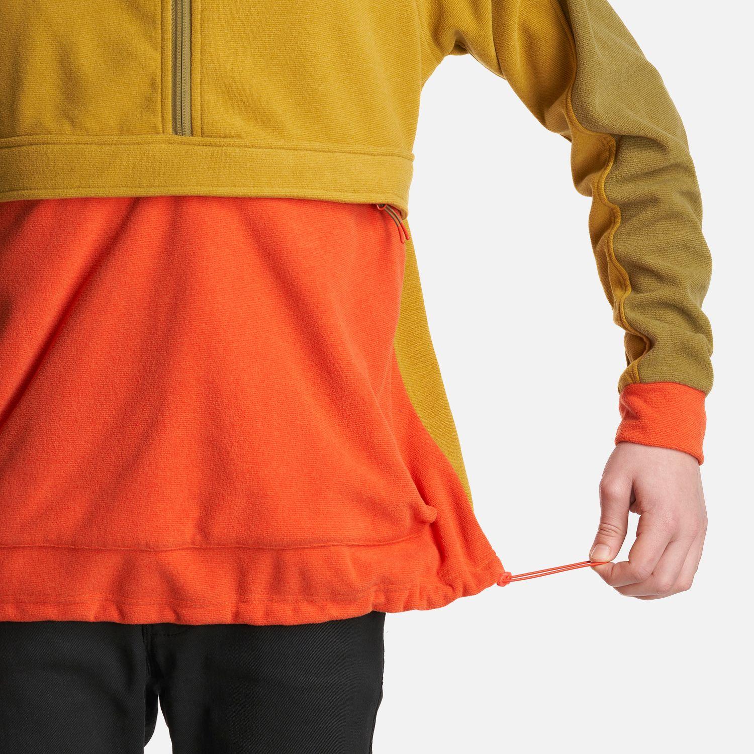 Poleron Teen Boy FirePlace 1/4 Zip Sweatshirt Mostaza Oscuro Lippi-6