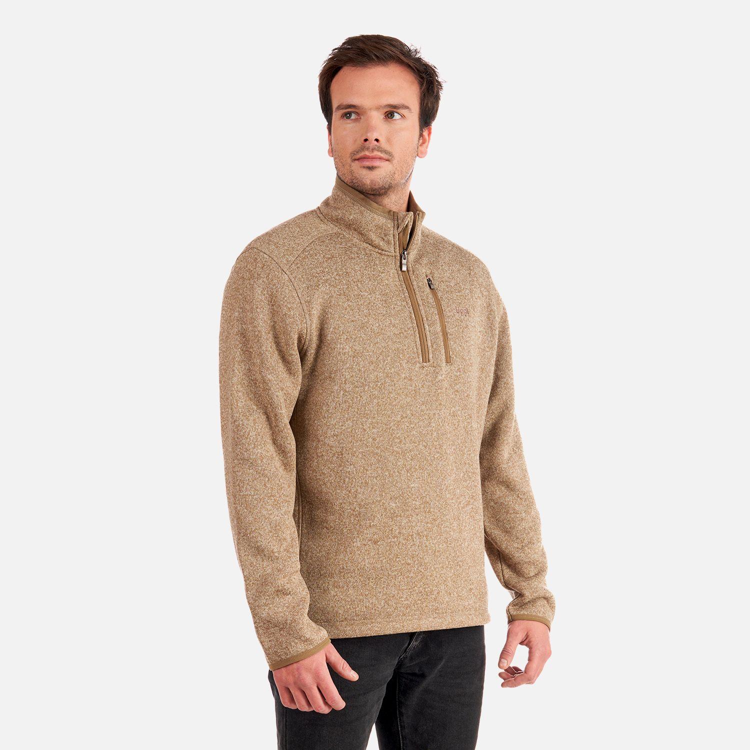 Poleron Hombre Coronado Therm-Pro Pullover Melange Beige Lippi-2