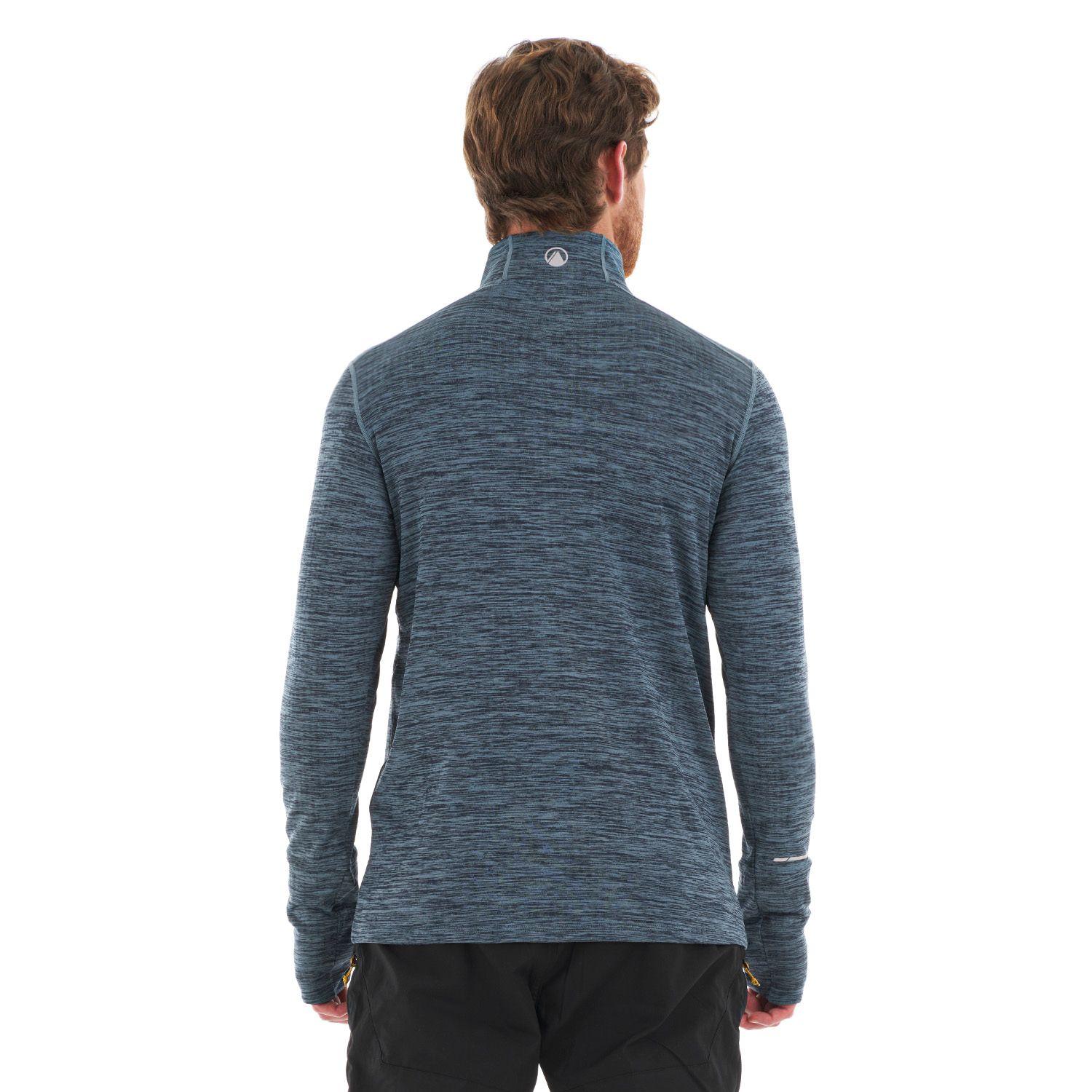 Poleron Hombre Just Move Nano-F 14 Zip Azul Grisaceo Lippi-5