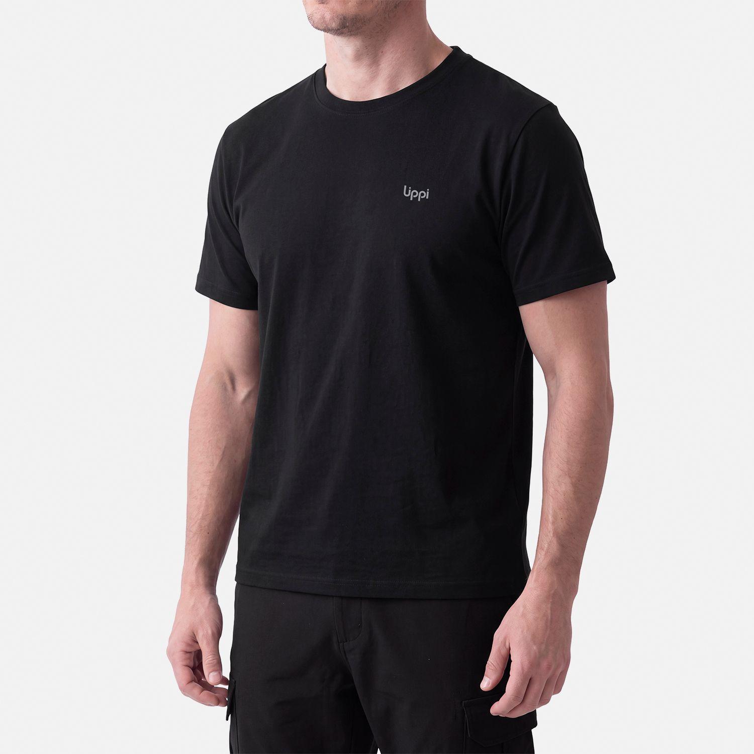 Polera Hombre Ulmo Back Print T-Shirt Negro Lippi V27-2
