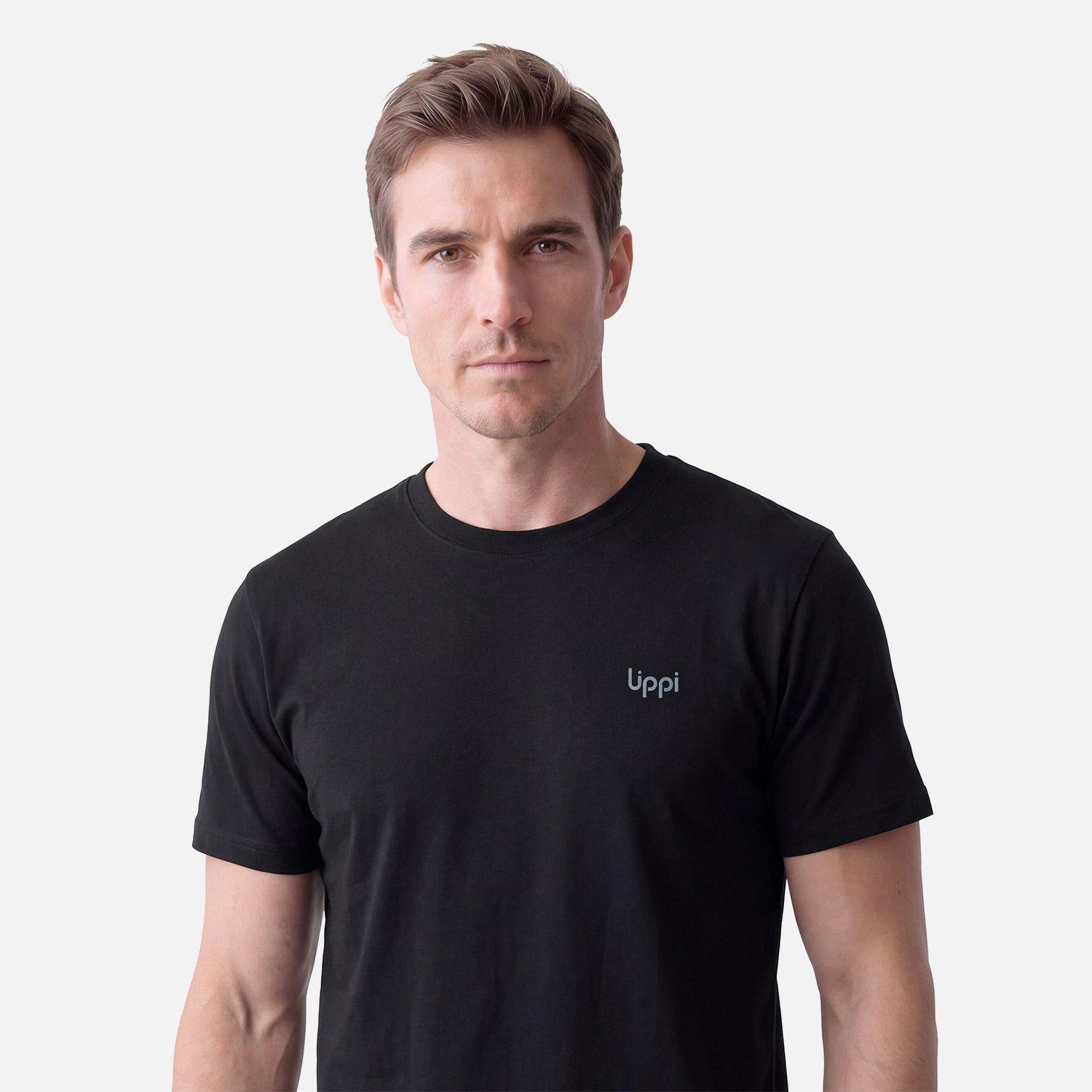 Polera Hombre Ulmo Back Print T-Shirt Negro Lippi V27-3