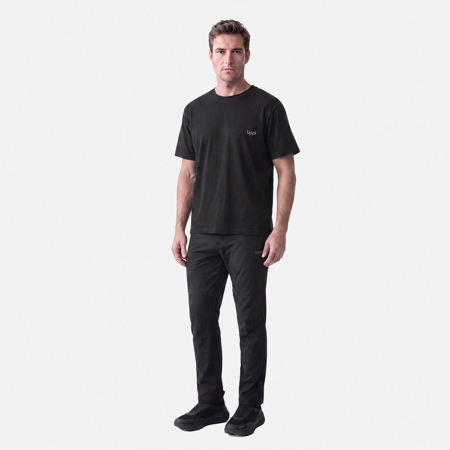 Polera Hombre Ulmo Back Print T-Shirt Negro Lippi V27-4