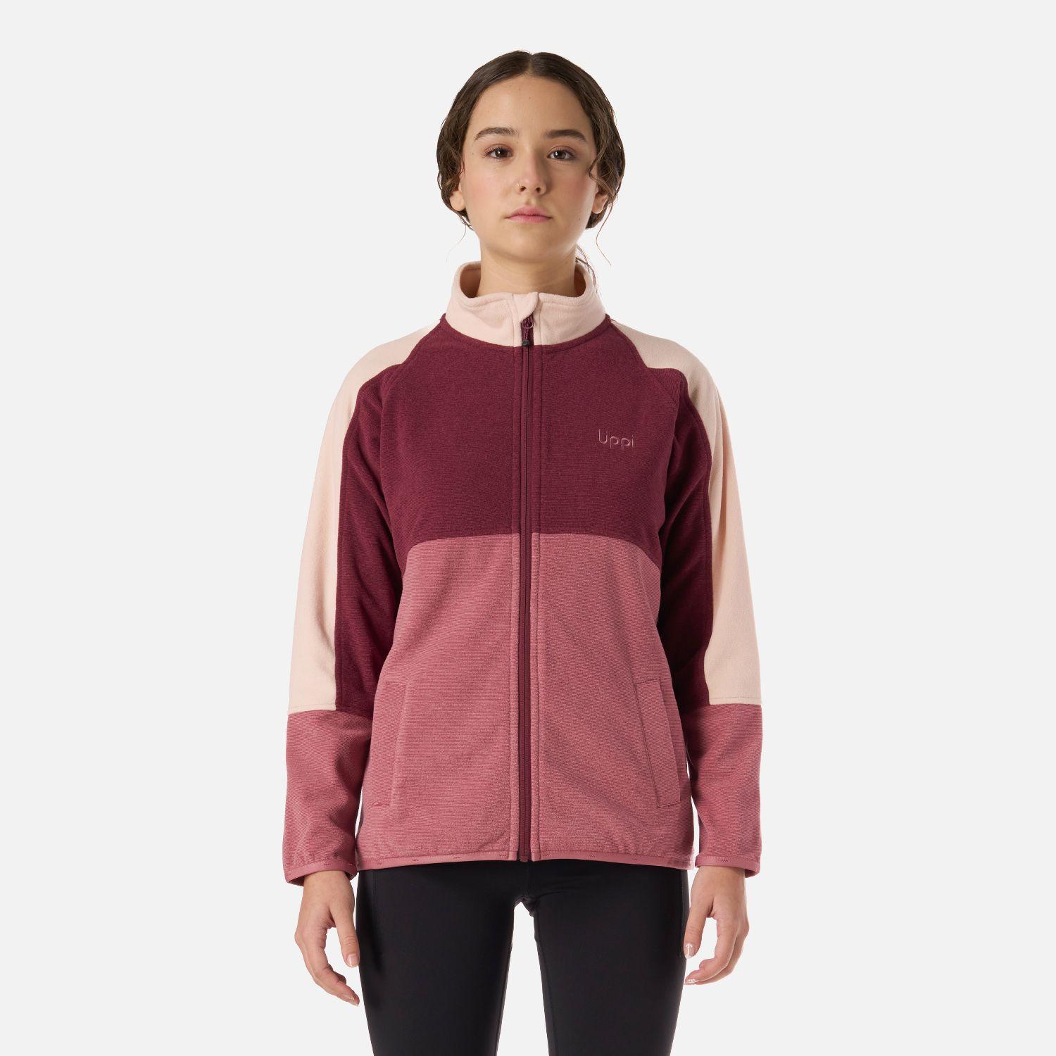 Polar Teen Girl Fireplace Full Zip Sweatshirt Rosa Oscuro Lippi V26-0