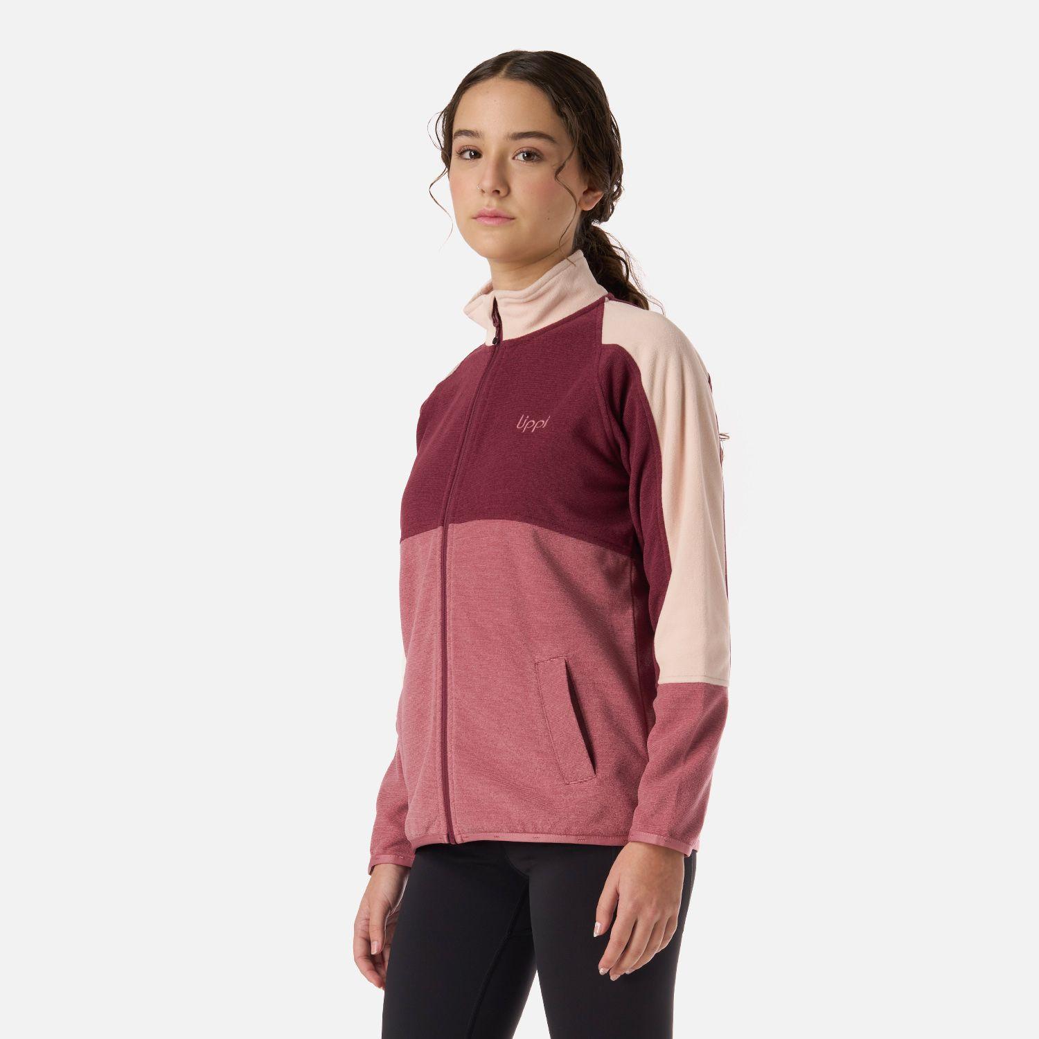 Polar Teen Girl Fireplace Full Zip Sweatshirt Rosa Oscuro Lippi V26-1