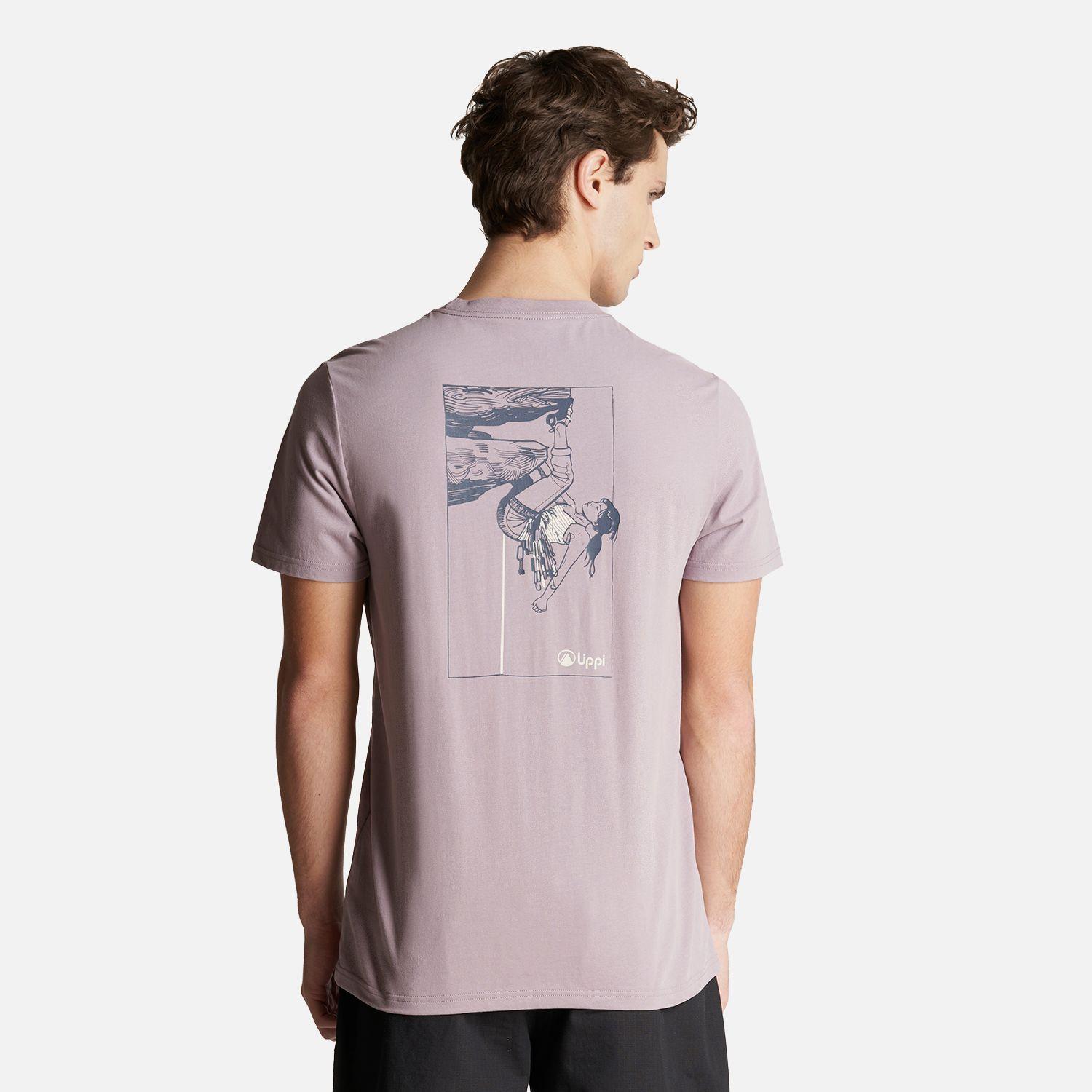 Polera Hombre Andes Rock Climbing T-Shirt Malva Lippi-5