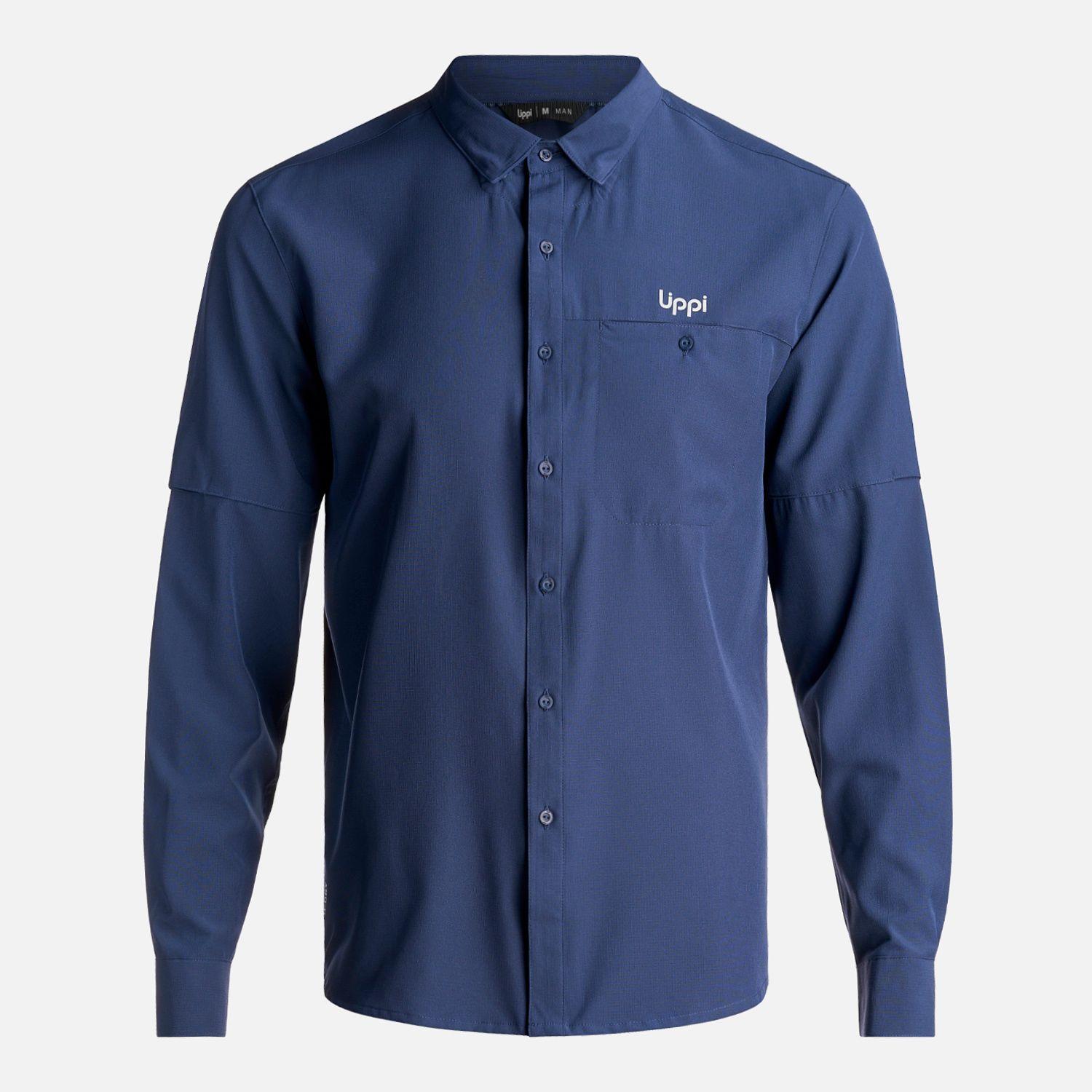 Camisa Hombre Murallon Q-Dry Shirt Azul Marino Lippi-0