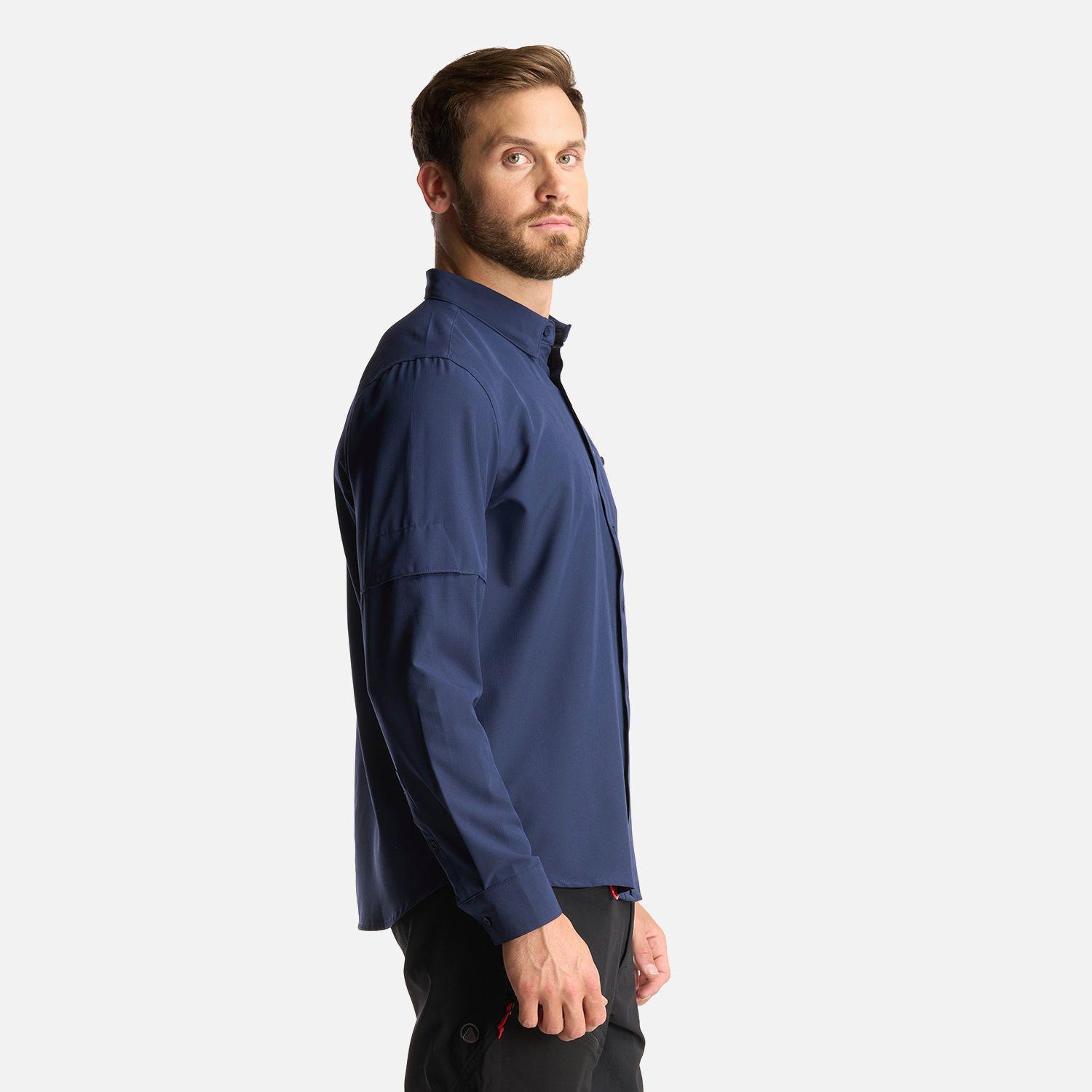 Camisa Hombre Murallon Q-Dry Shirt Azul Marino Lippi-3