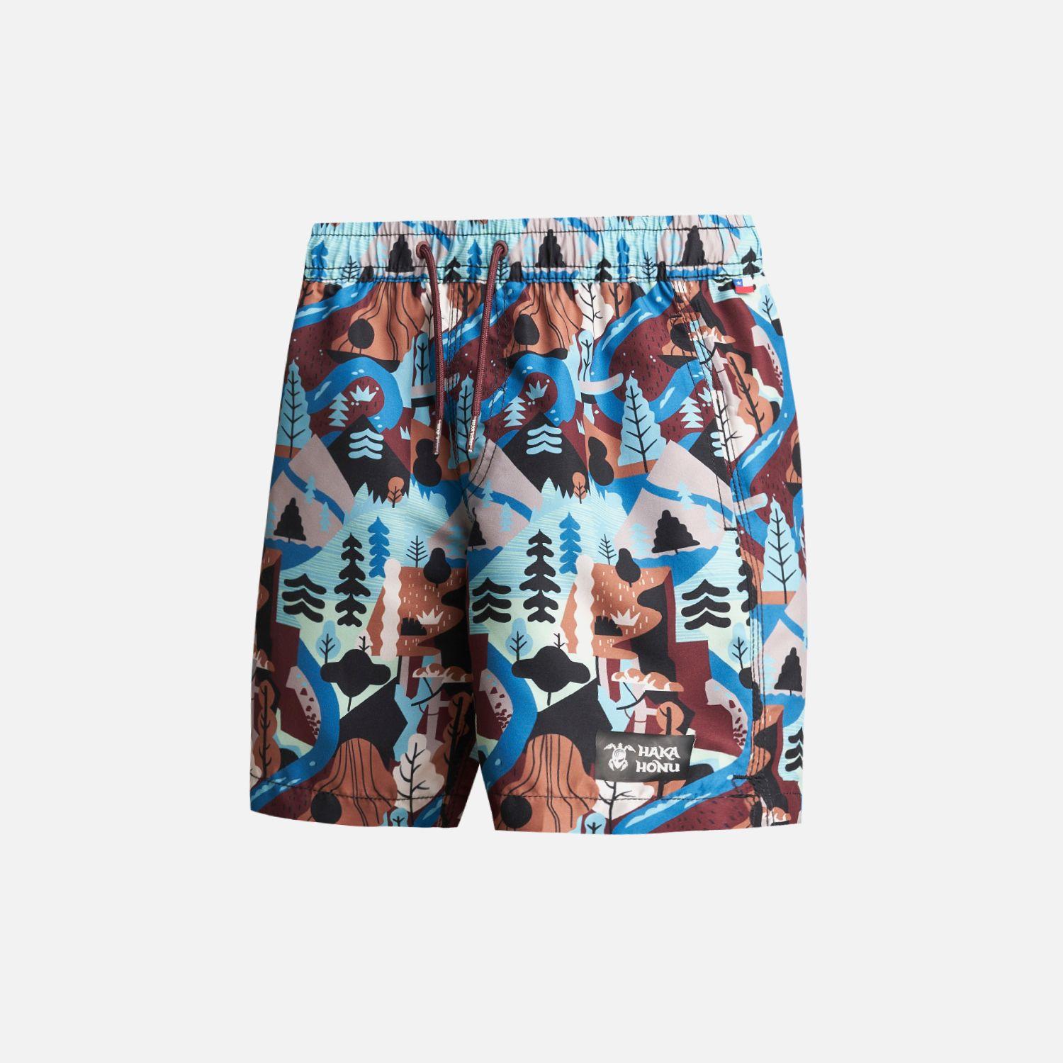 Traje de Baño Niño Bombita Print Azul Haka Honu-0