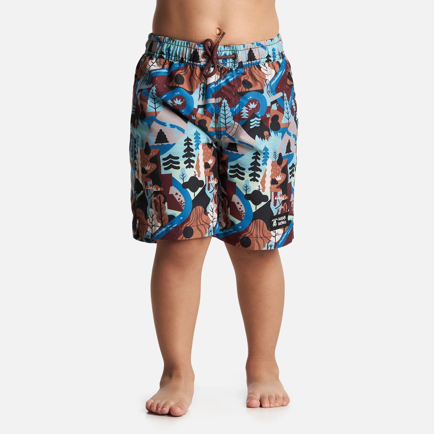 Traje de Baño Niño Bombita Print Azul Haka Honu-1