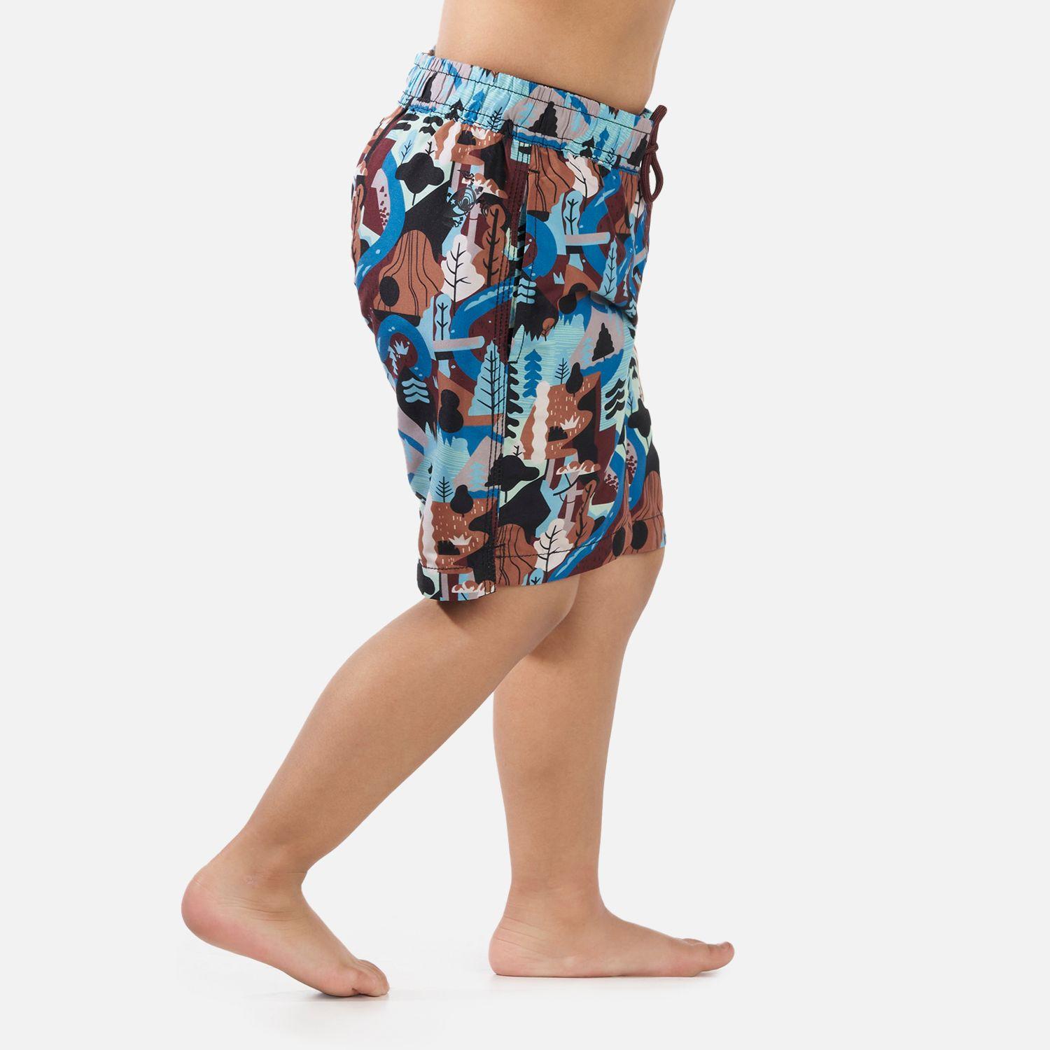 Traje de Baño Niño Bombita Print Azul Haka Honu-2