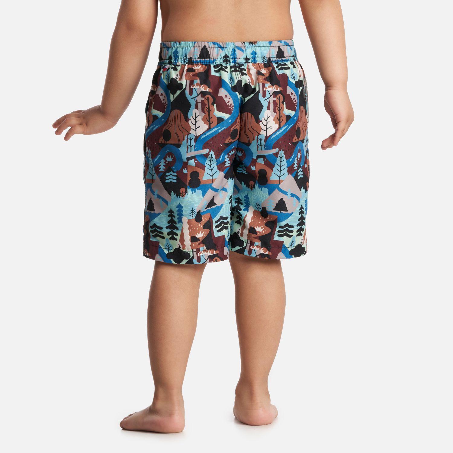 Traje de Baño Niño Bombita Print Azul Haka Honu-3